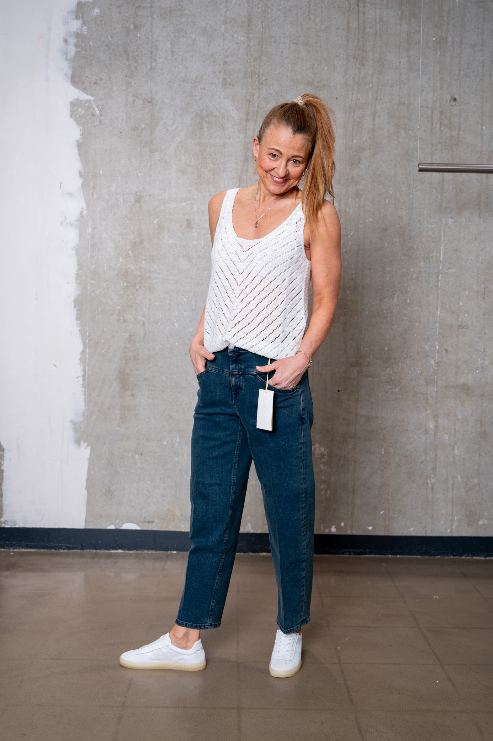 CLOSED Jeans STOVER-X grau und blue/black