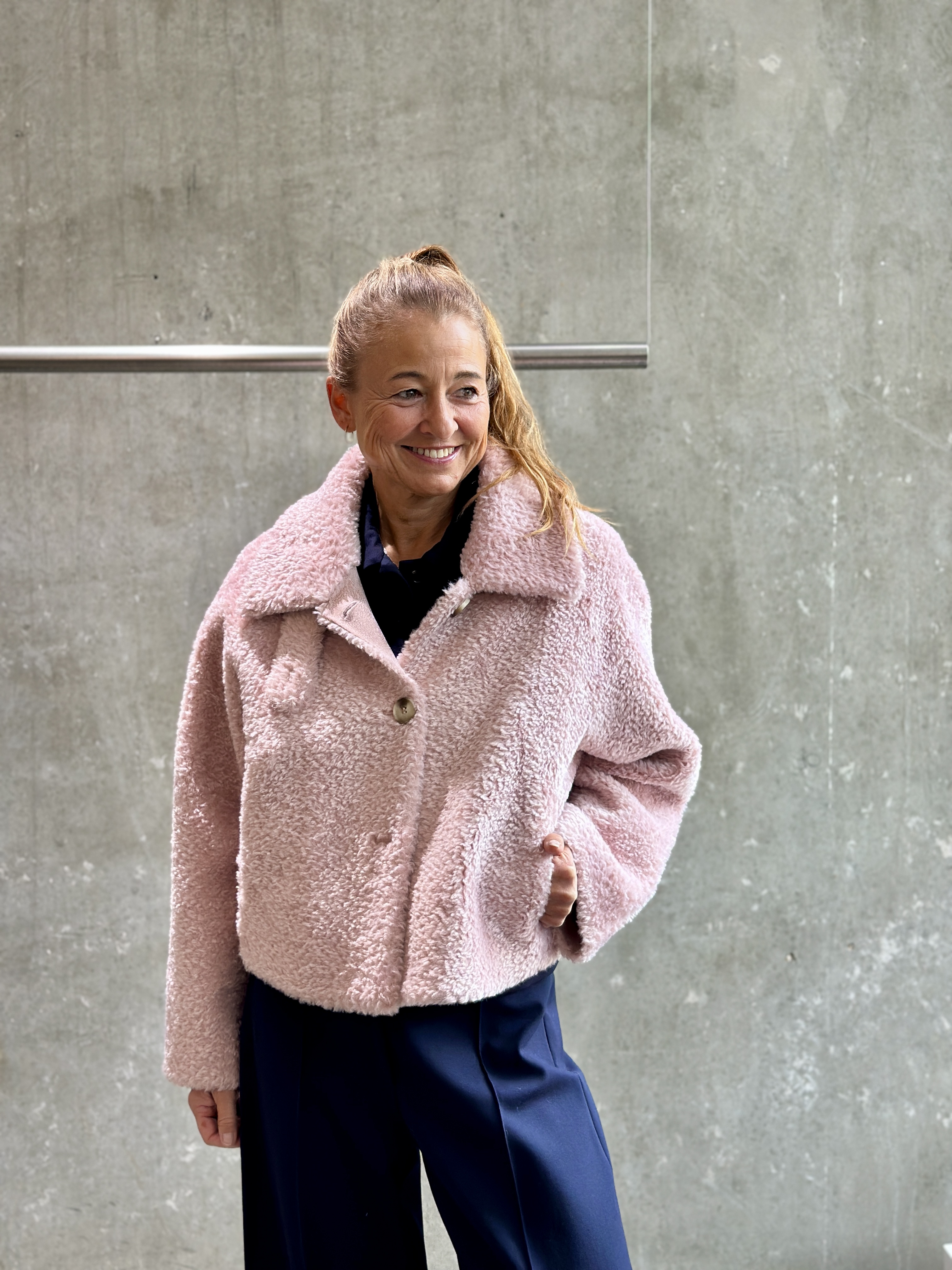 PRIDE TO BE Maerden Fur Jacke HELI brown & rose PRIDE TO BE Maerden Fur Jacke HELI brown & rose