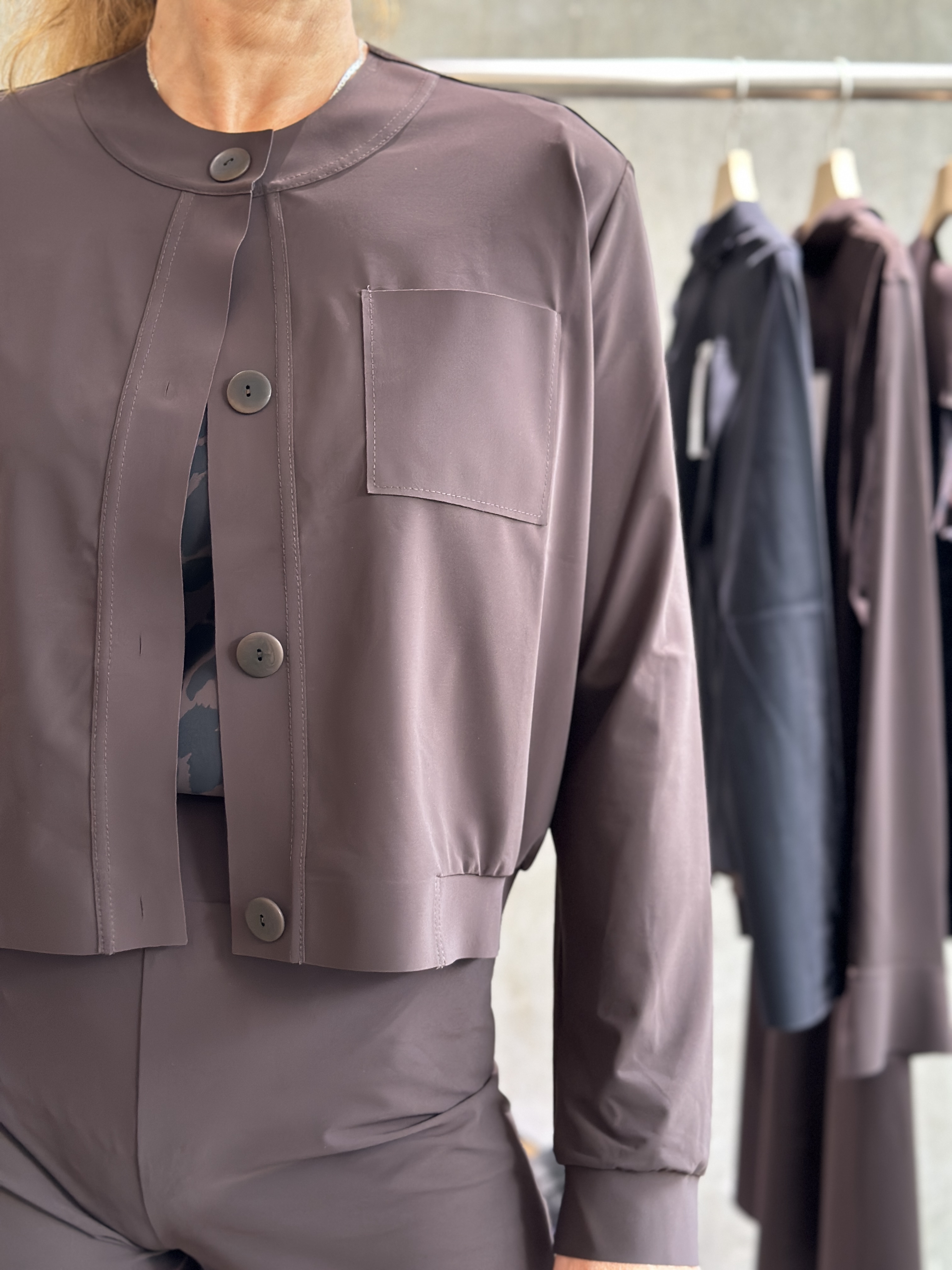 SASSENBACH_Style Jacke HANNA schoko & kreide