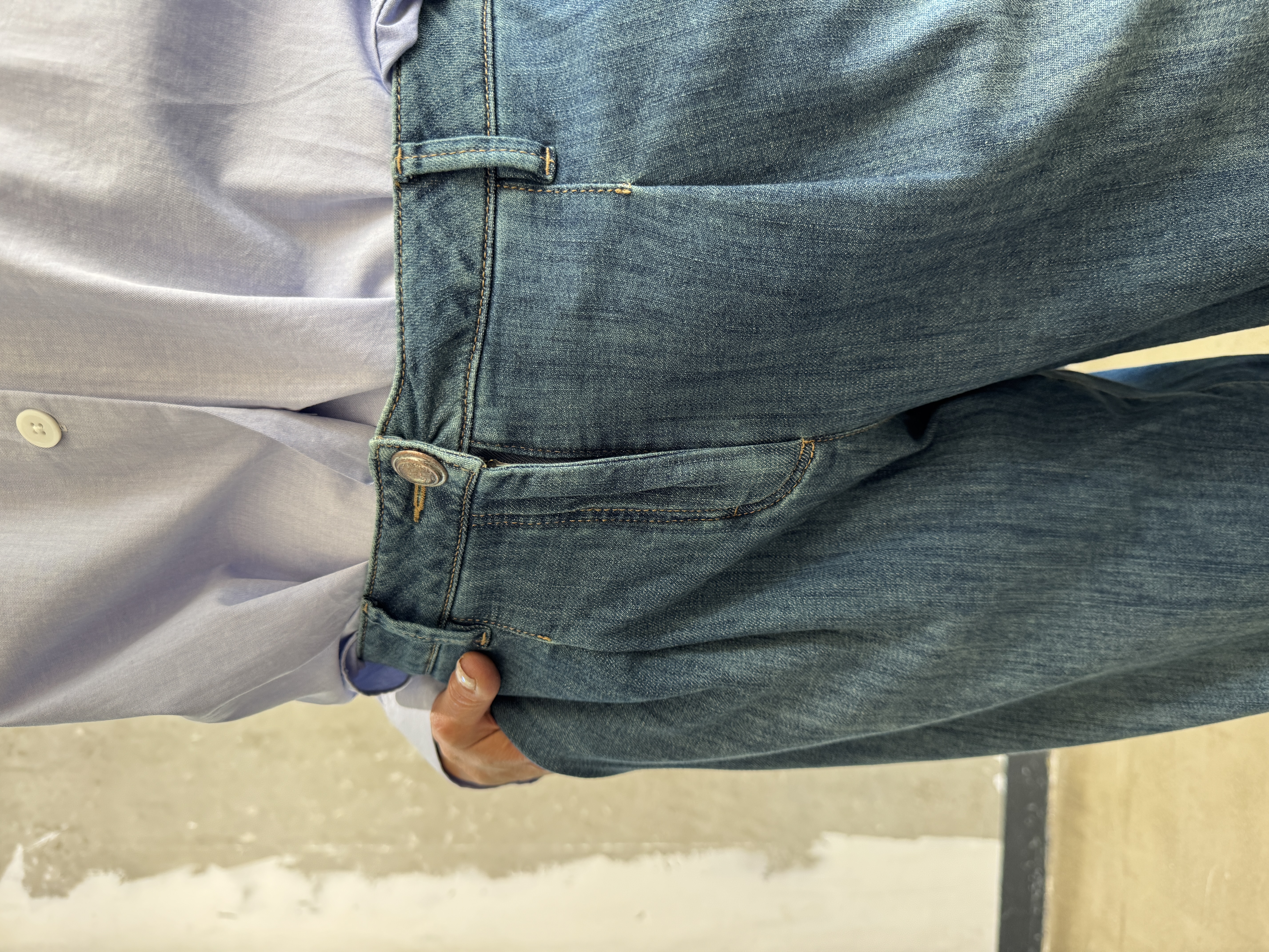 LUISA CERANO Jeans mit Bundfalte