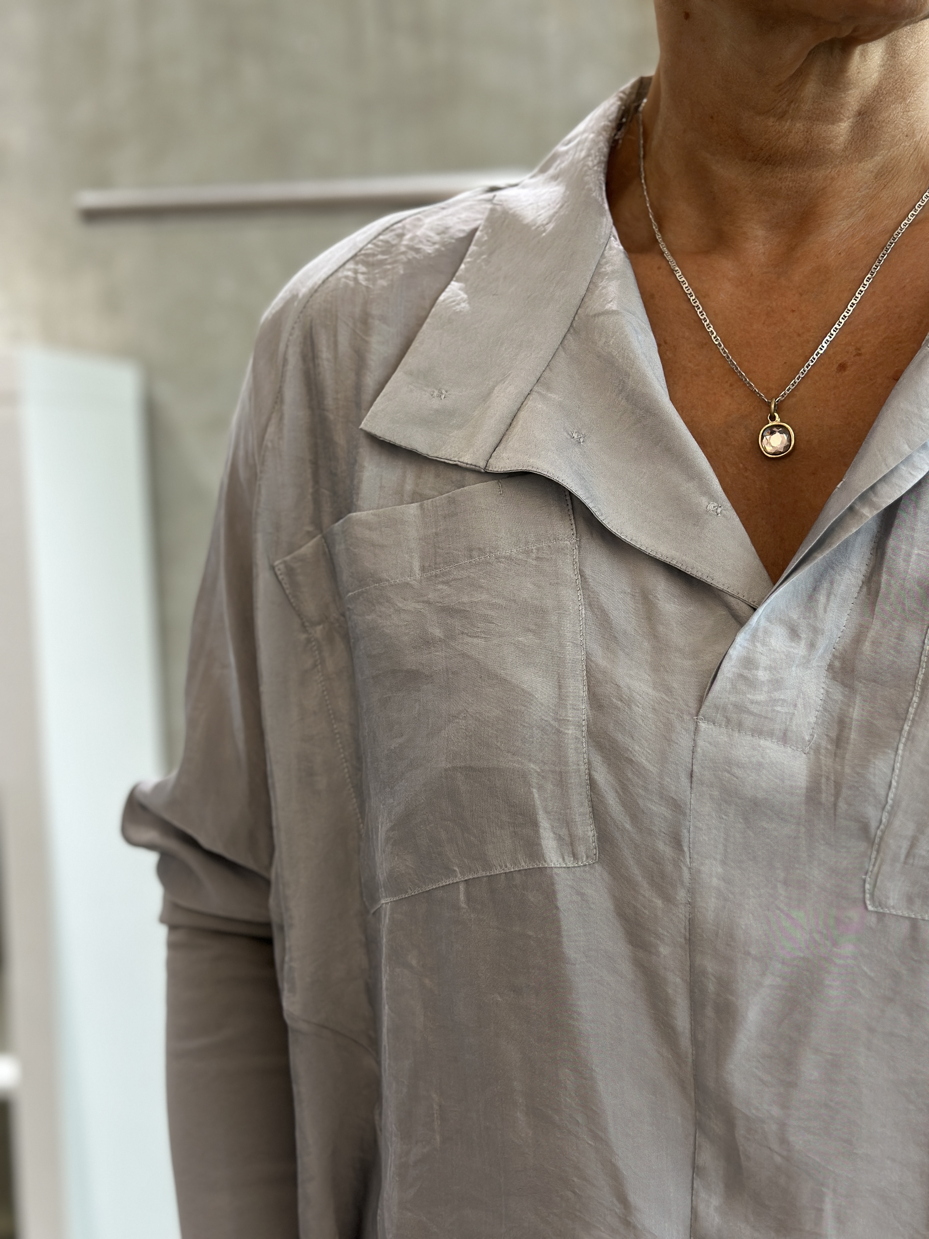 ANIA SCHIERHOLT Bluse 3119/76  fog & mauve
