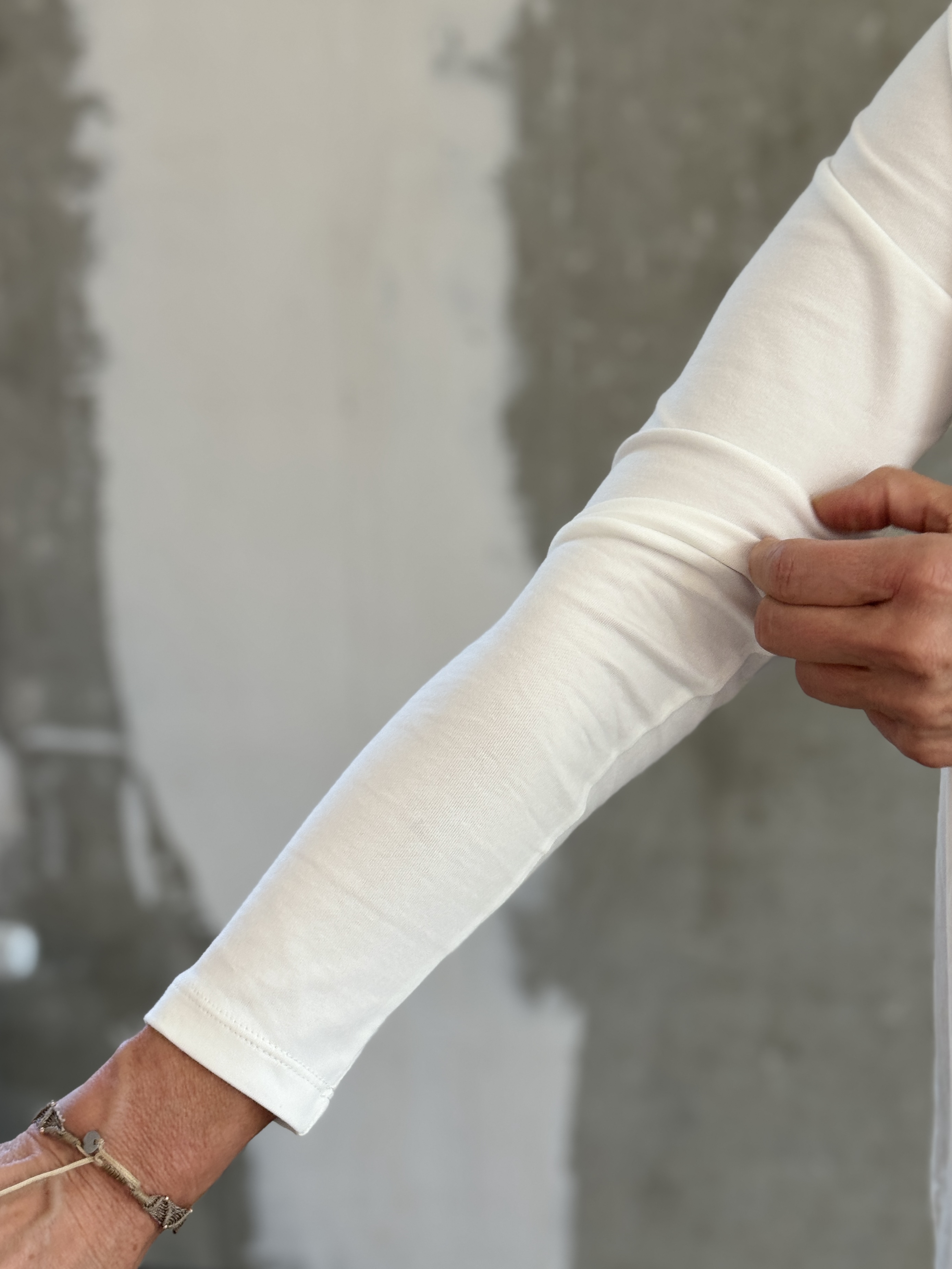 ANIA SCHIERHOLT Bluse 3337/42 white & muschel 