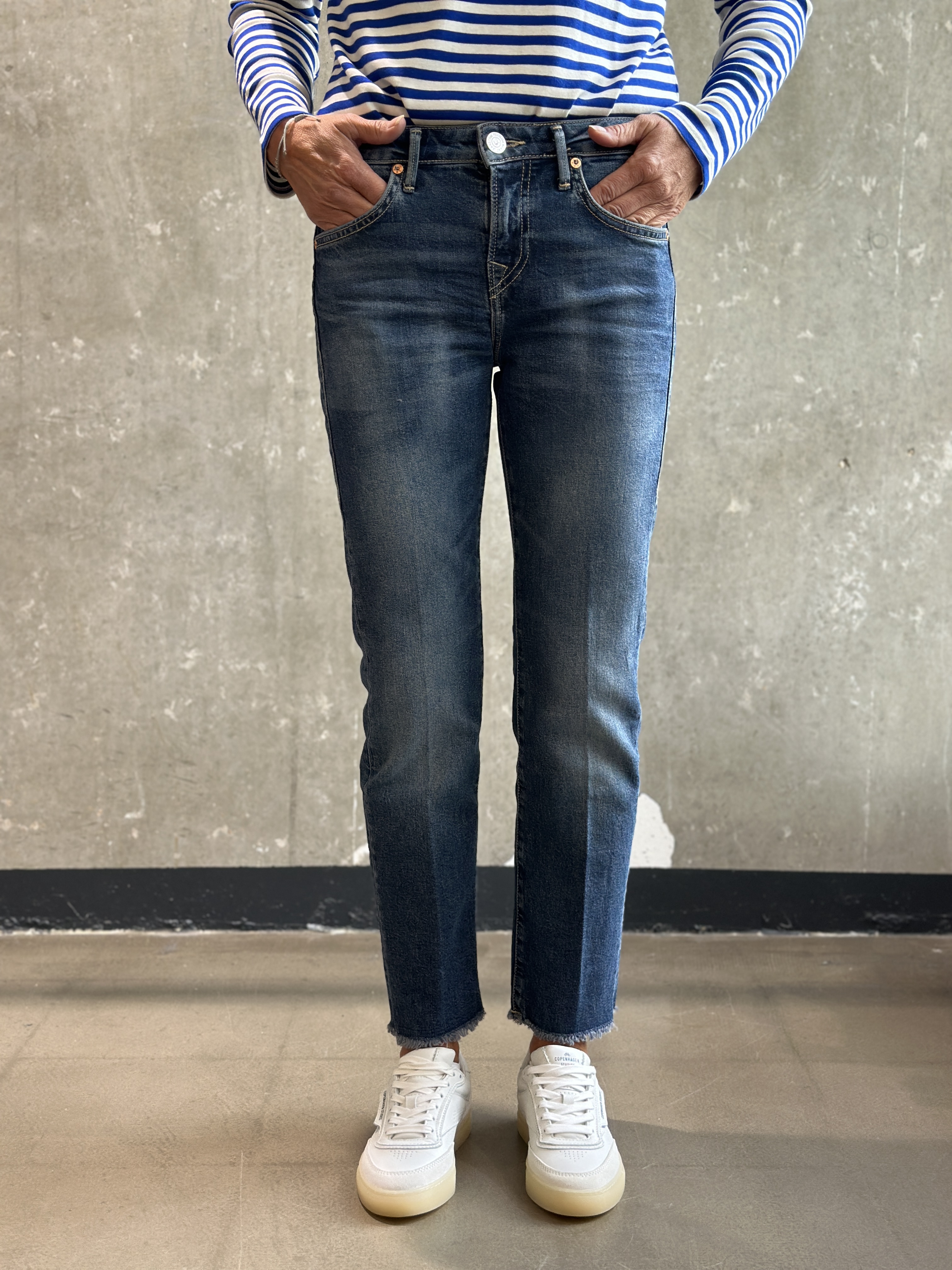 TRUE RELIGION Jeans PIPER Crop blau