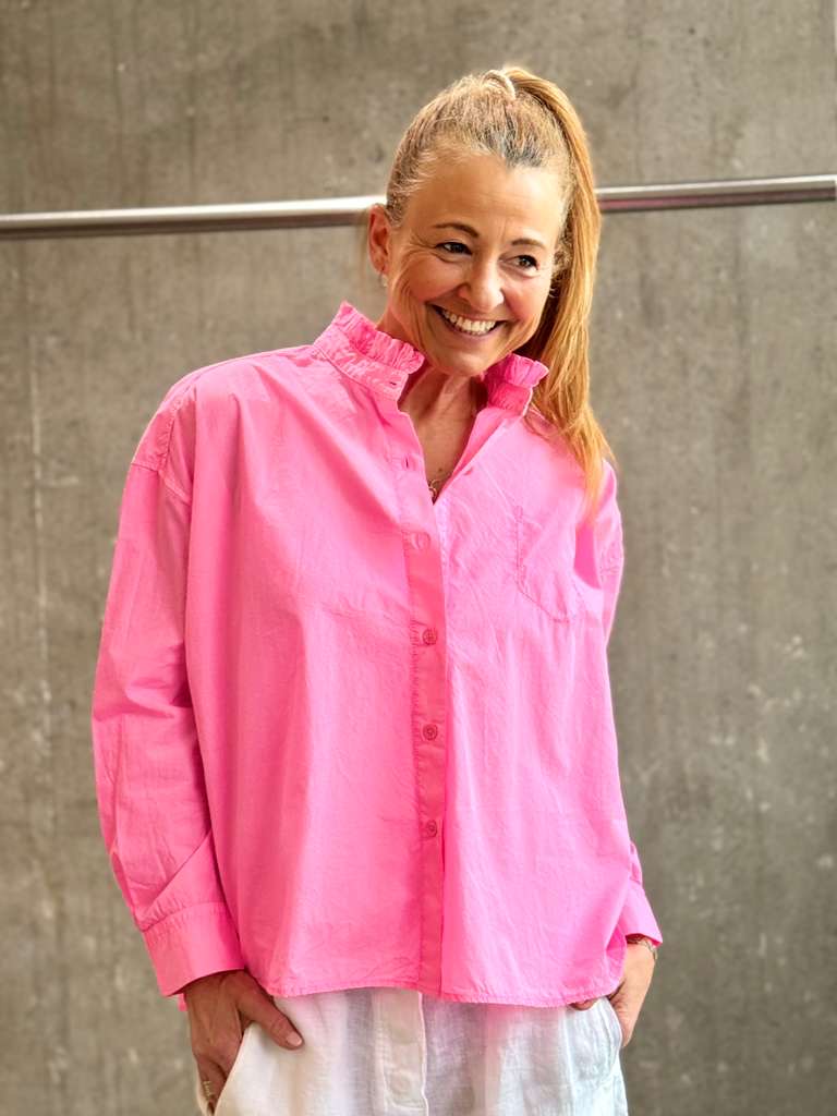 NARLI Bluse neonpink