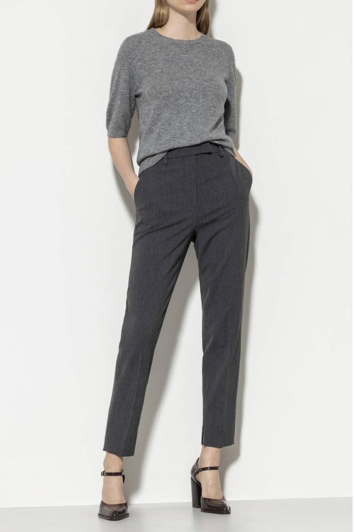 LUISA CERANO Tapered Pants aus Kaschmir-Mix 