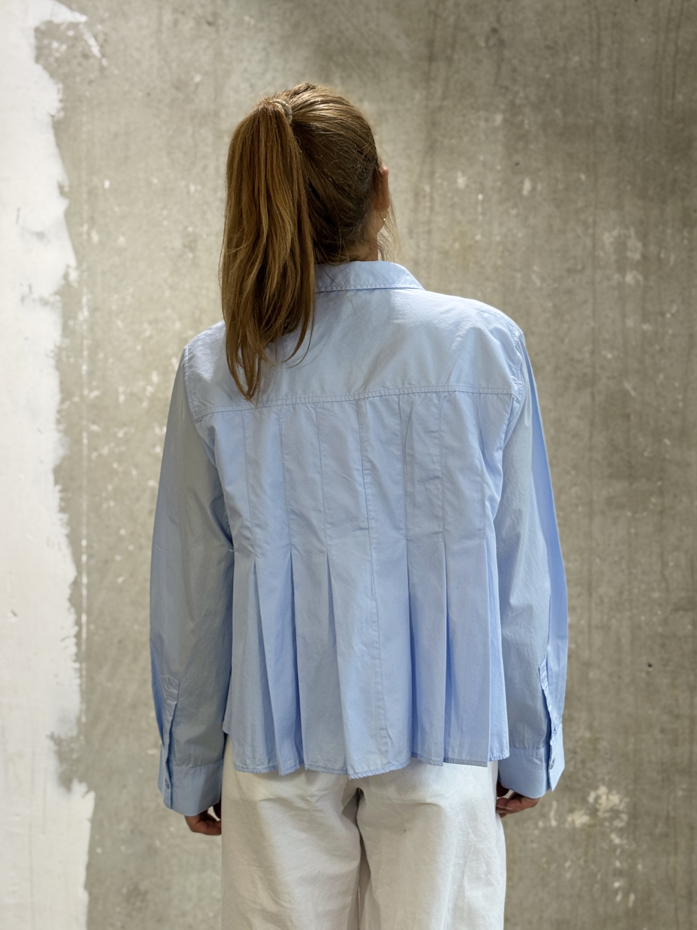 NARLI  Plisee-Bluse in 3 Farben