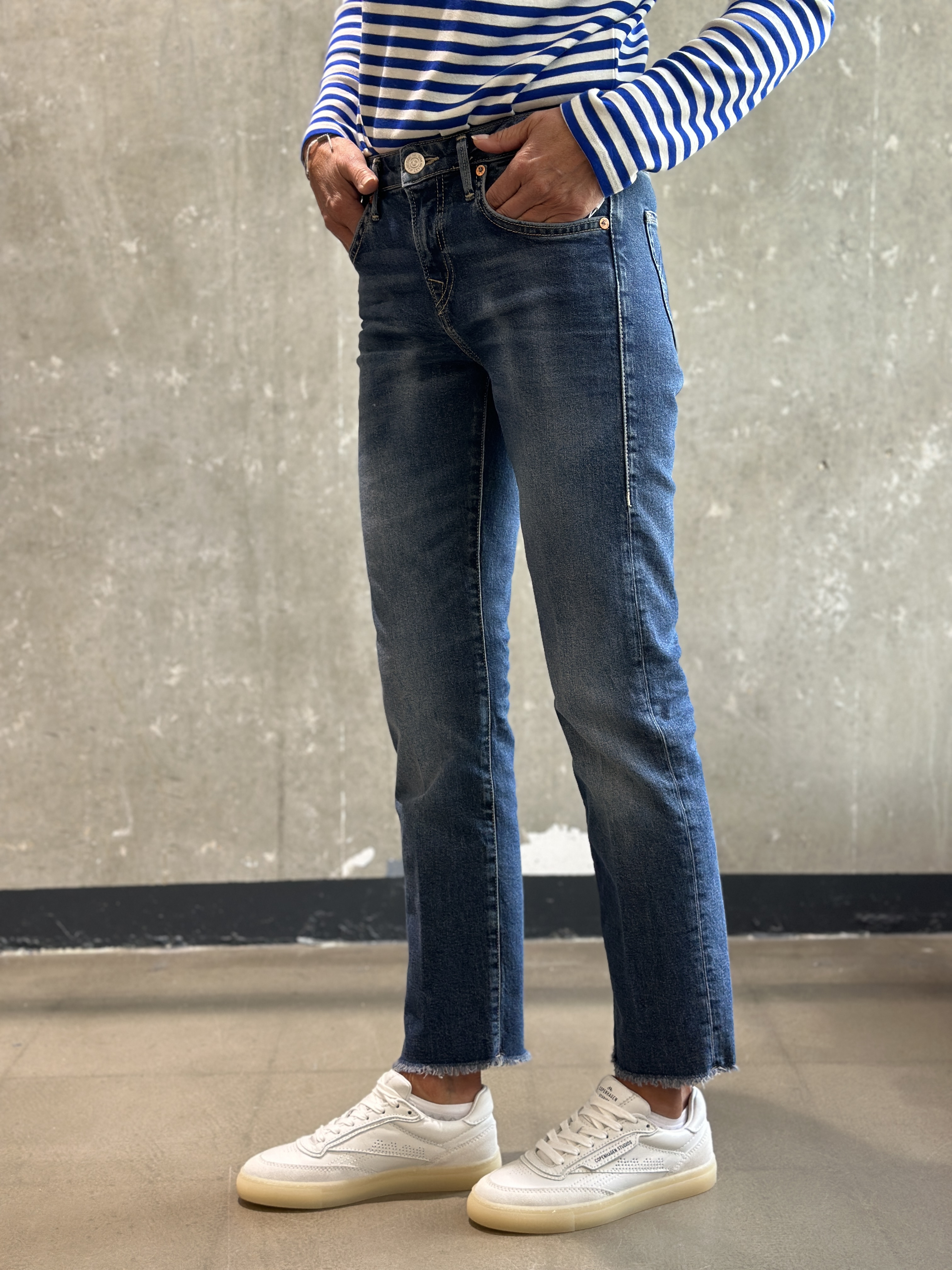 TRUE RELIGION Jeans PIPER Crop blau