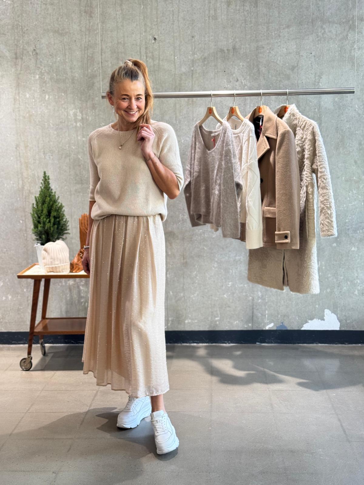 LUISA CERANON Rock mit Glitzersteinen 