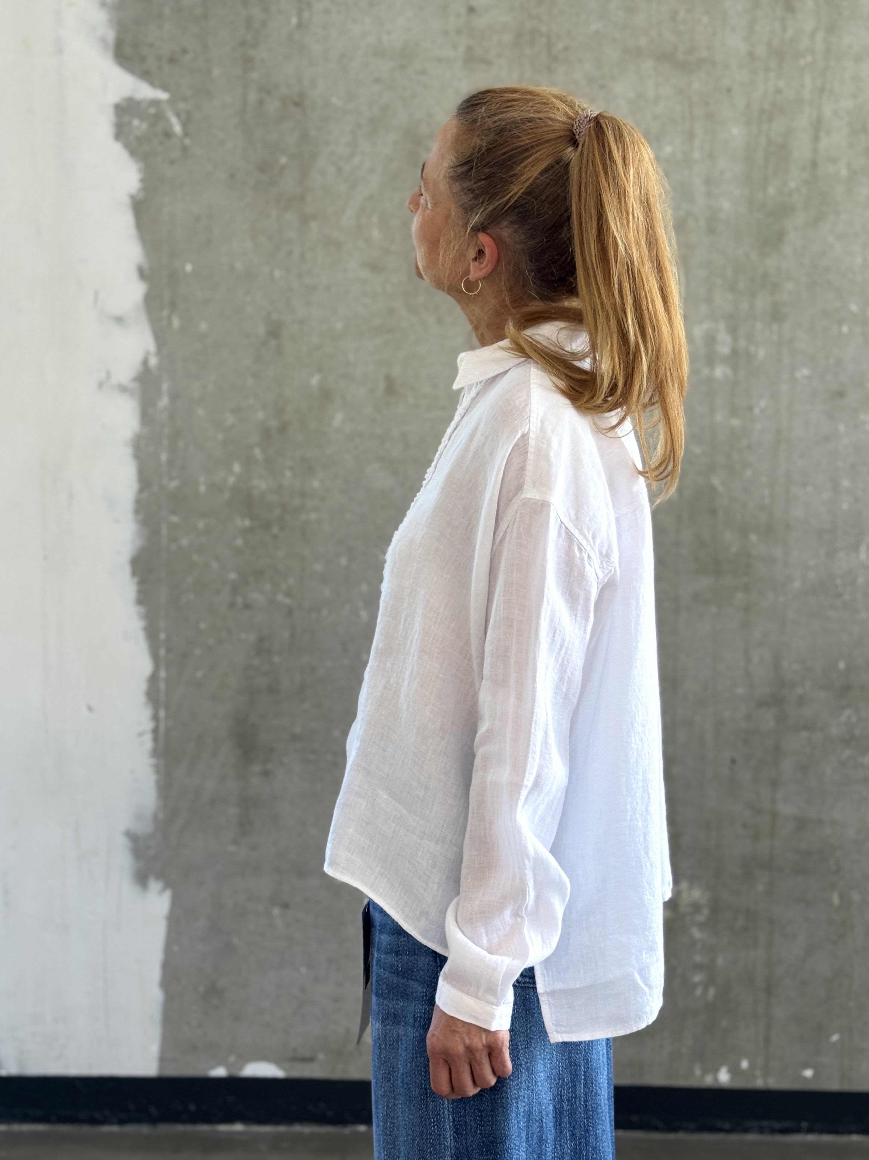 NARLI Leinenbluse weiss