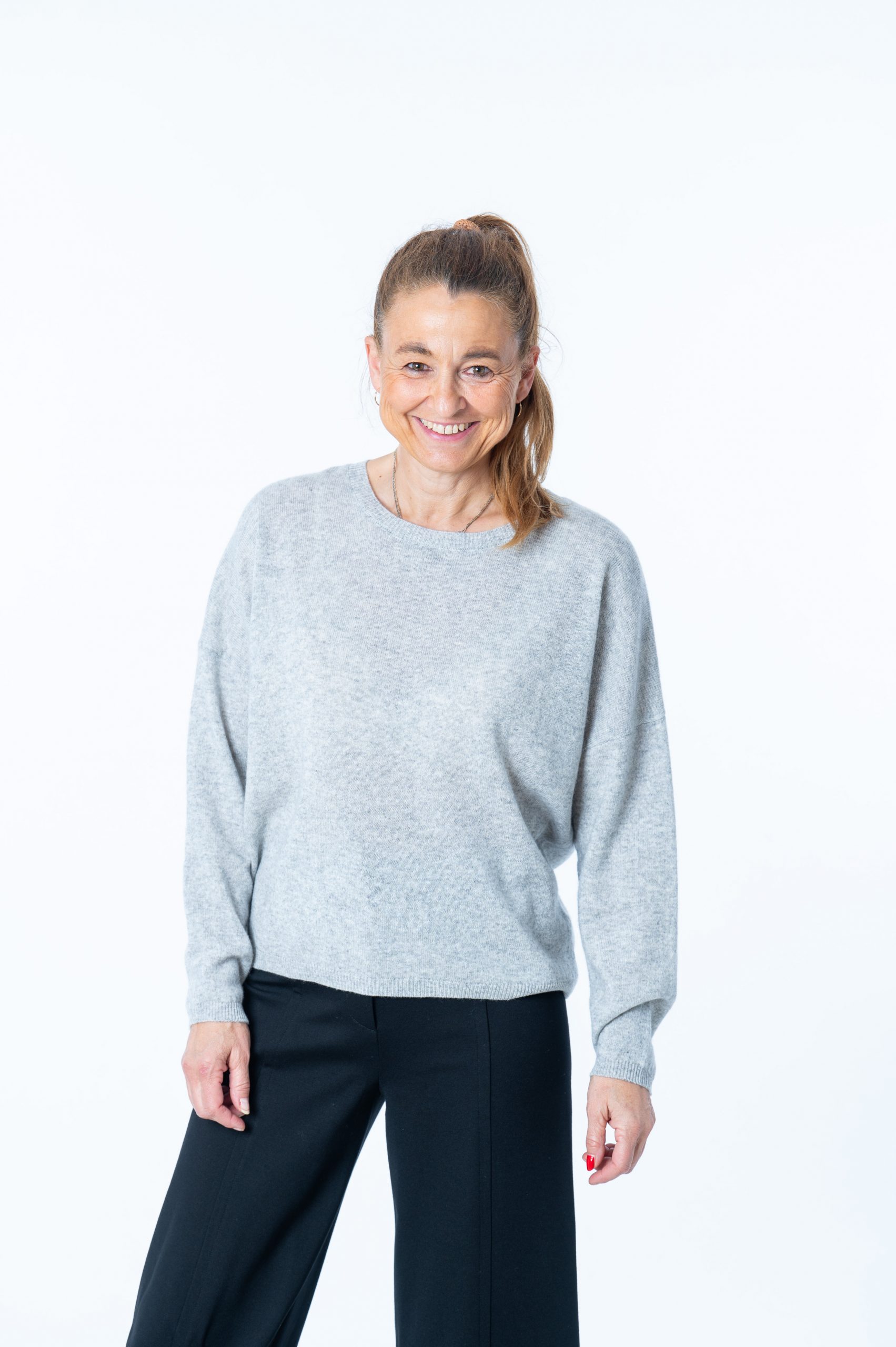 ABSOLUT CASHMERE Pullover KAIRA grey melange