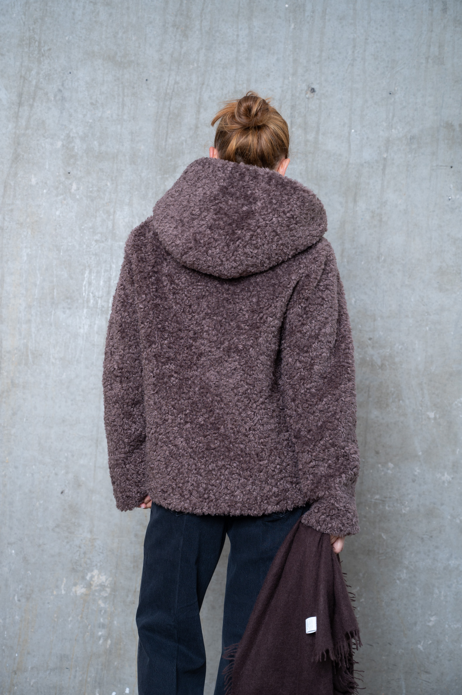 BOMBOOGIE Overcoat urban bronze & schwarz