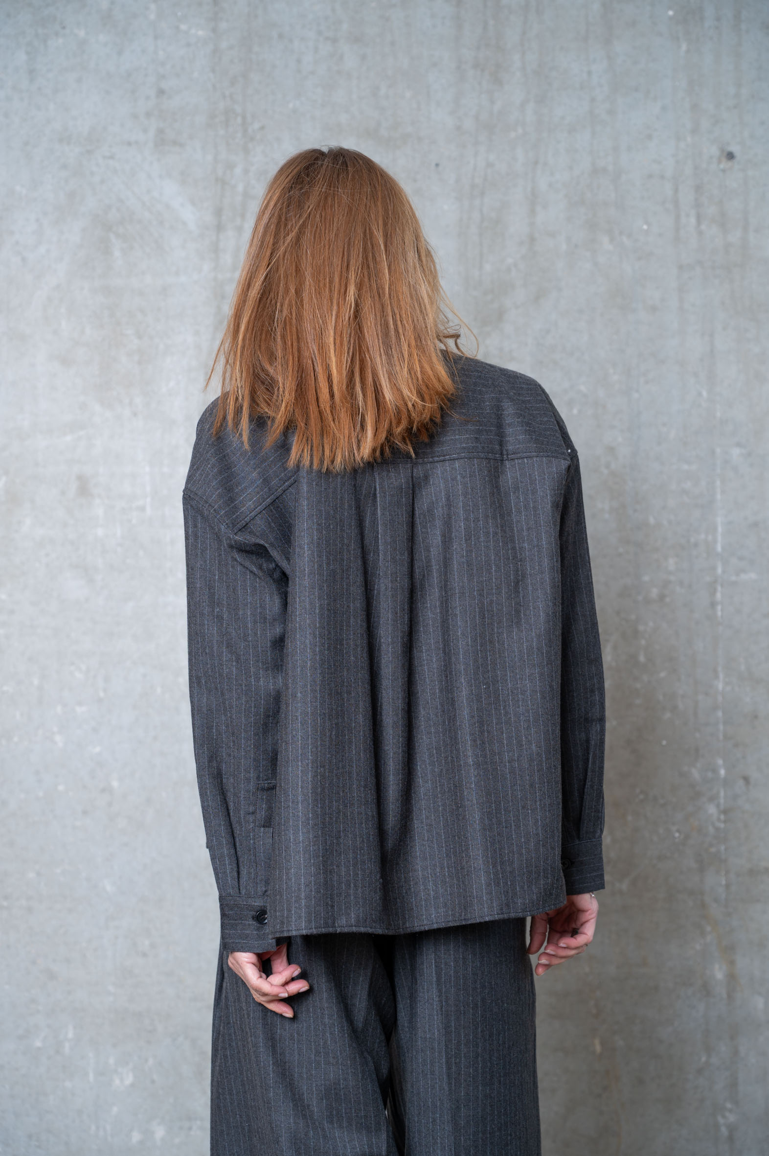 NARLI Rüschenbluse choco-strip