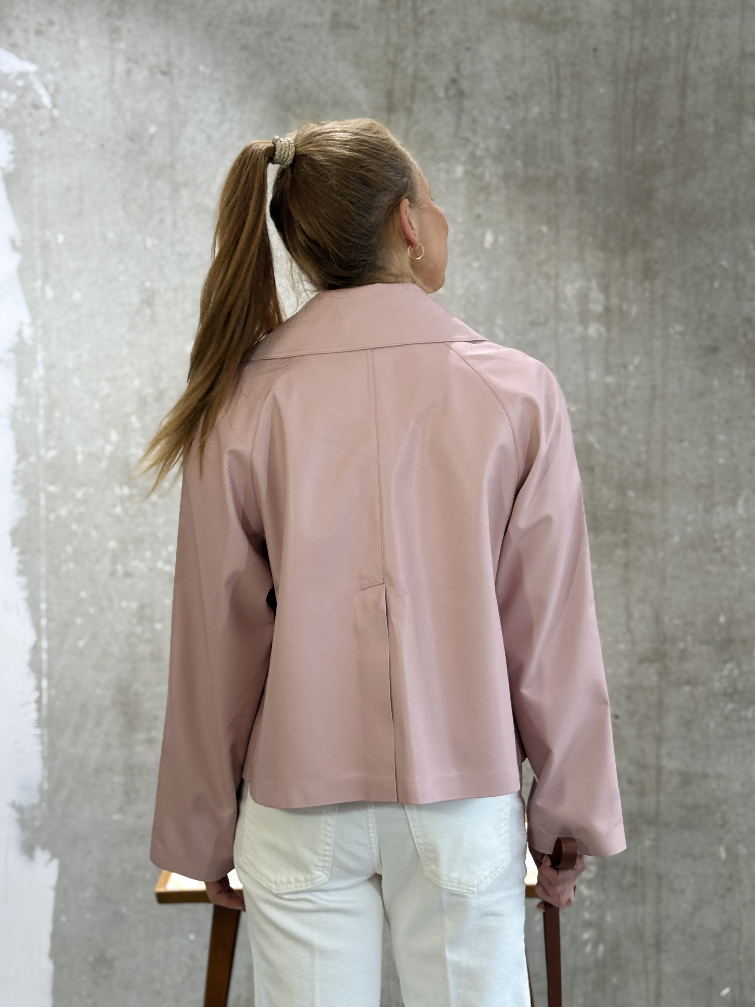 PRIDE TO BE Vegane Lederjacke rosé