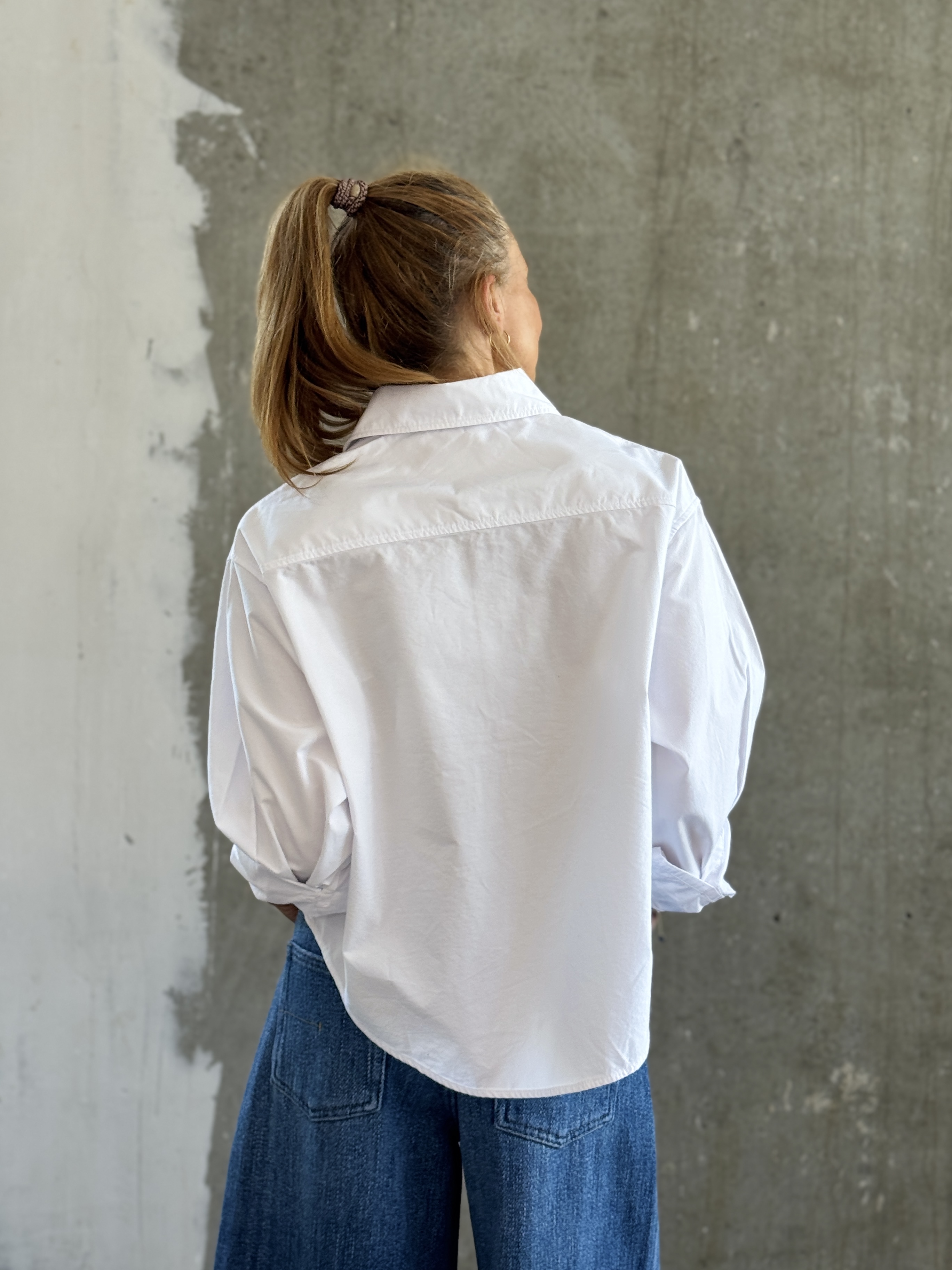 NARLI Baumwoll-Bluse weiss