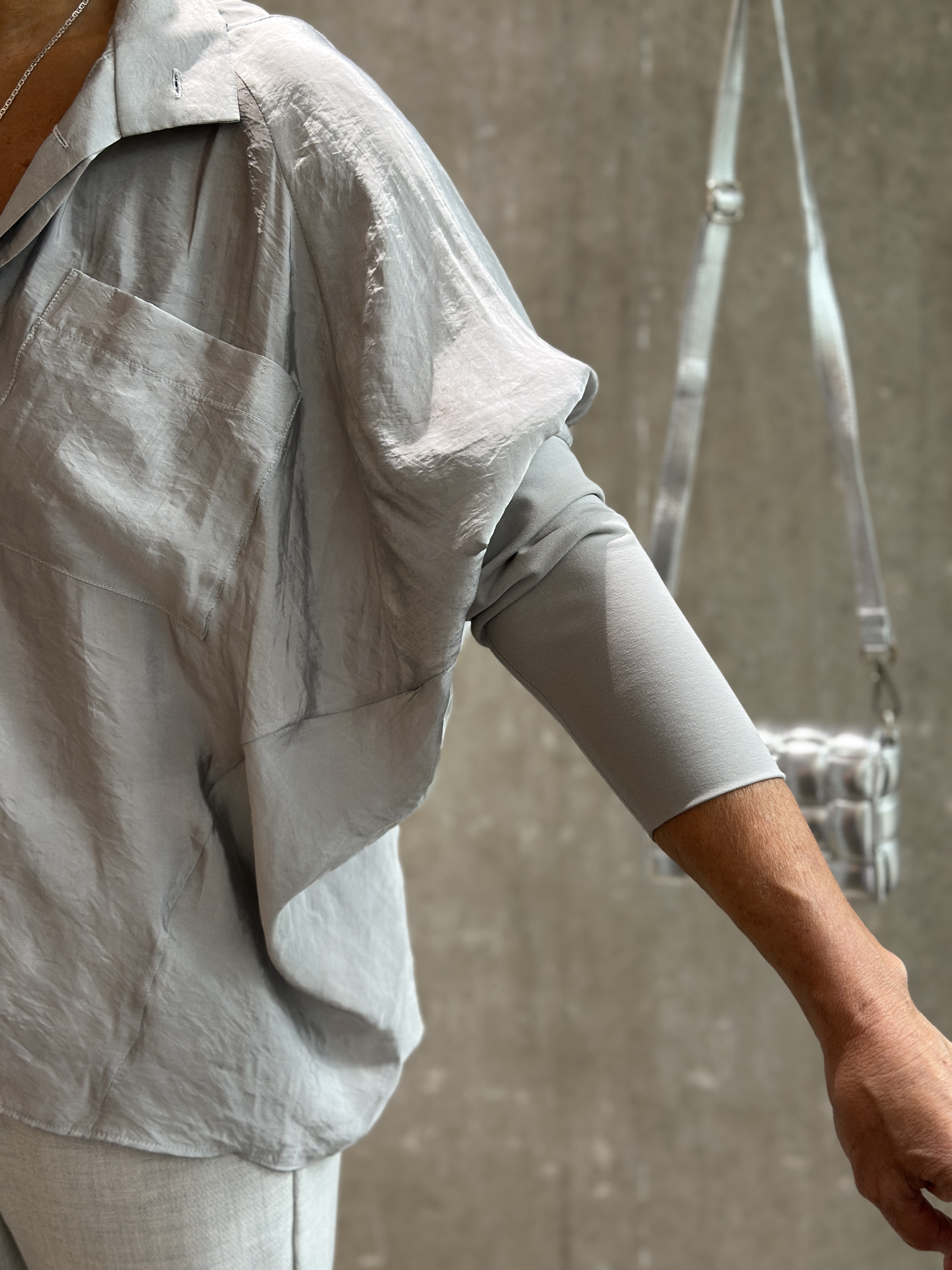 ANIA SCHIERHOLT Bluse 3119/76  fog & mauve