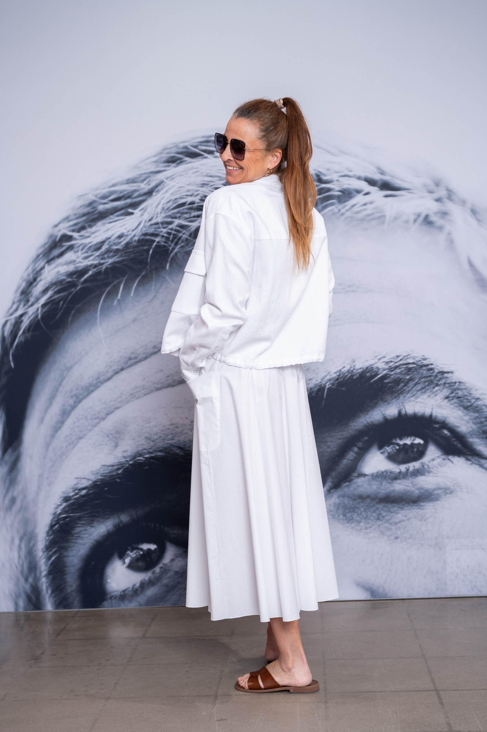 LUISA CERANO Denim-Blouson weiss