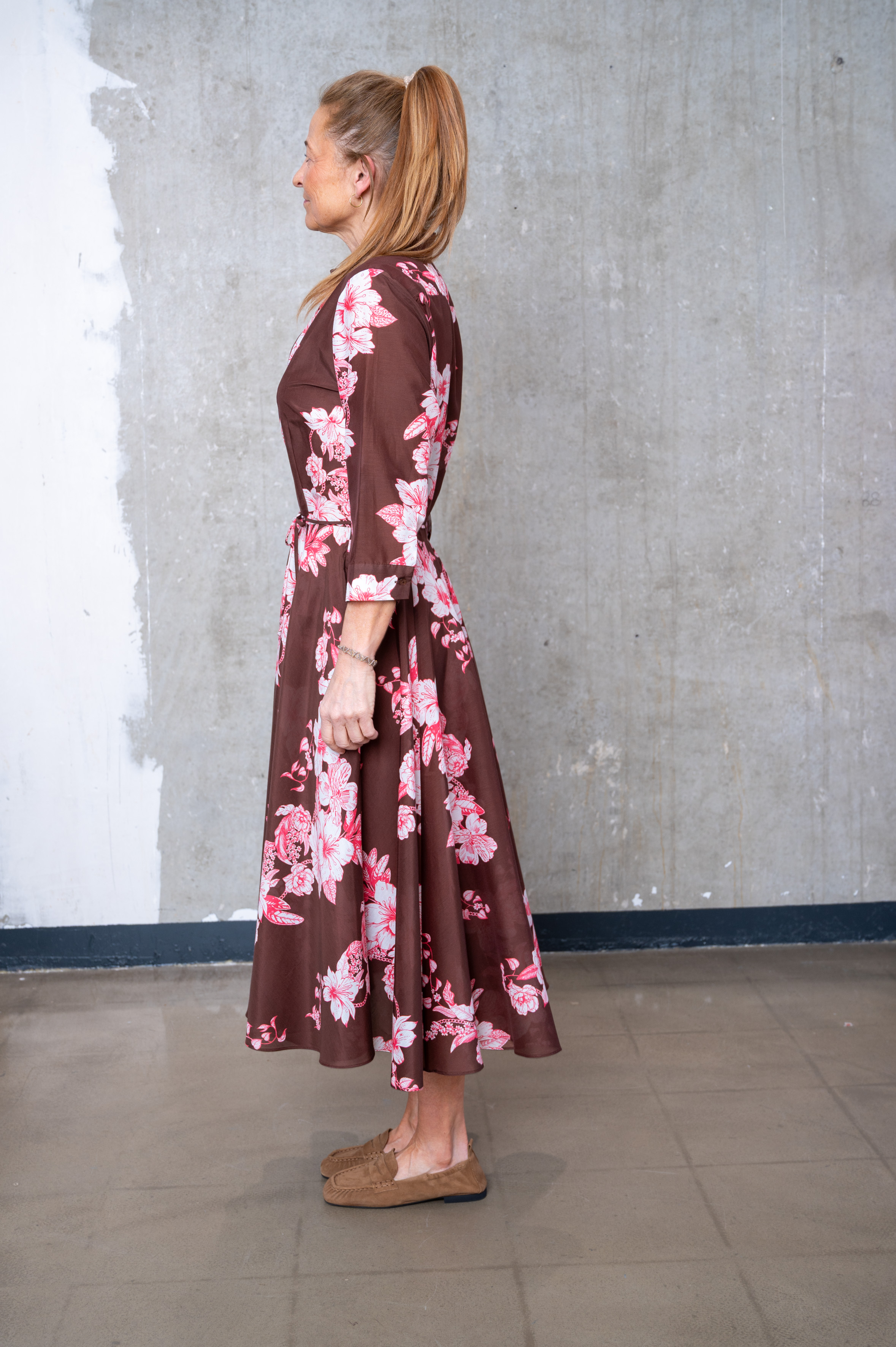 FLOER Kleid ISA braun