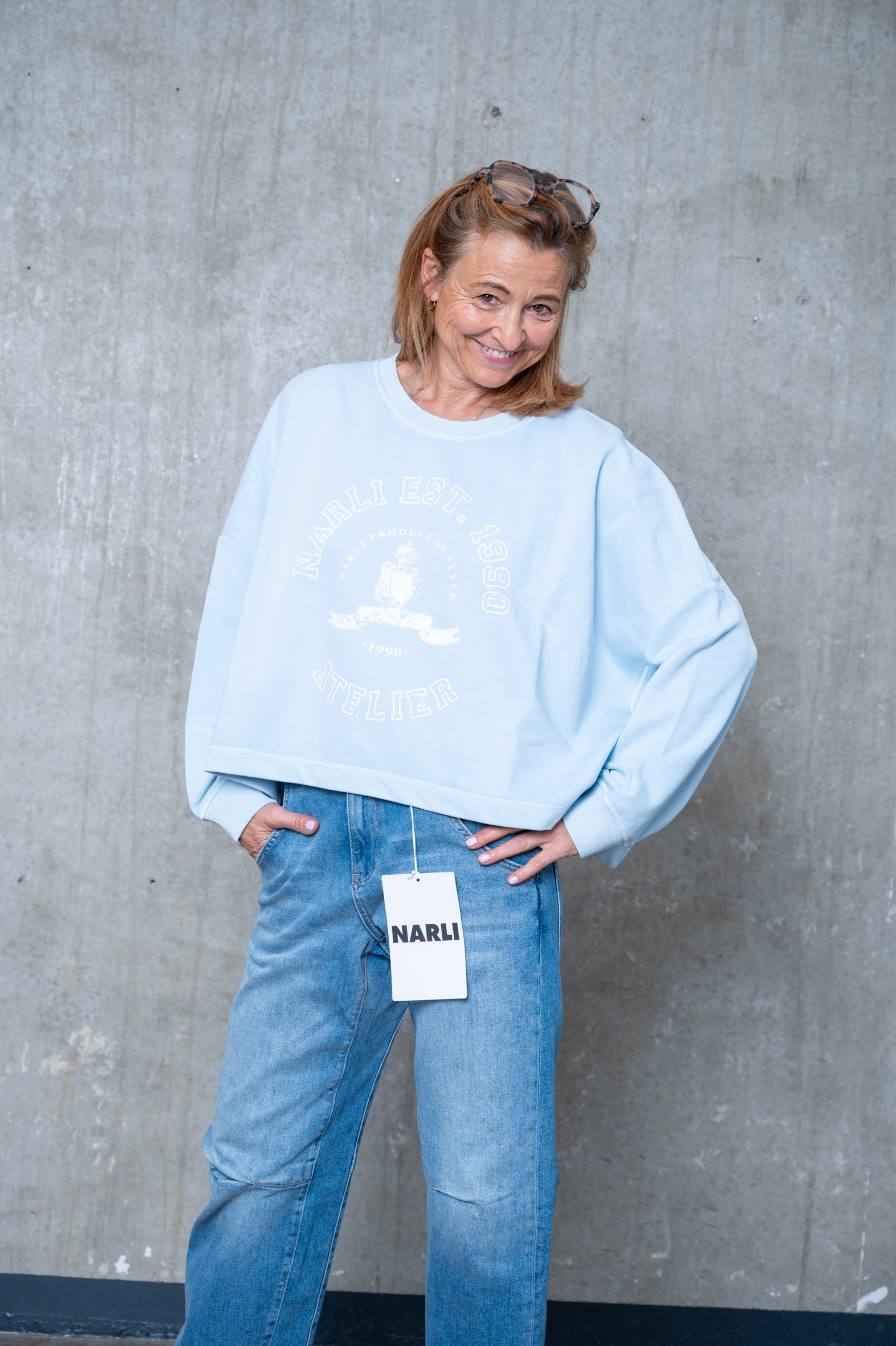 NARLI Sweat mit Aufdruck in 5 Farben