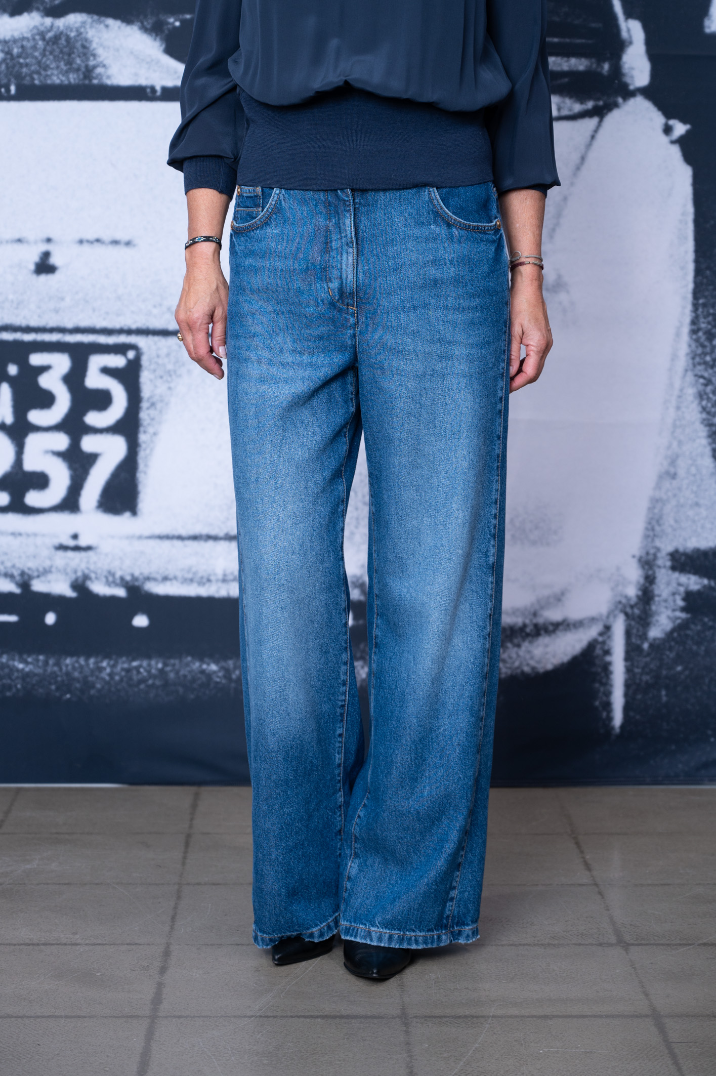 LUISA CERANO Wide Leg Denim