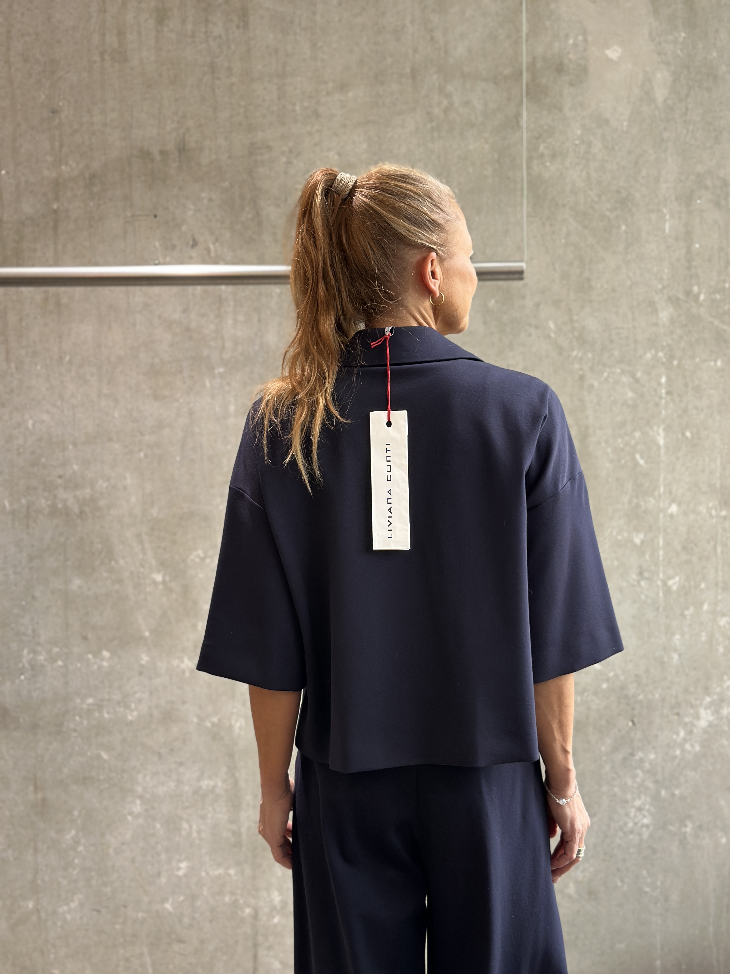 LIVIANA CONTI Blusen-Shirt blau LIVIANA CONTI Blusen-Shirt blau