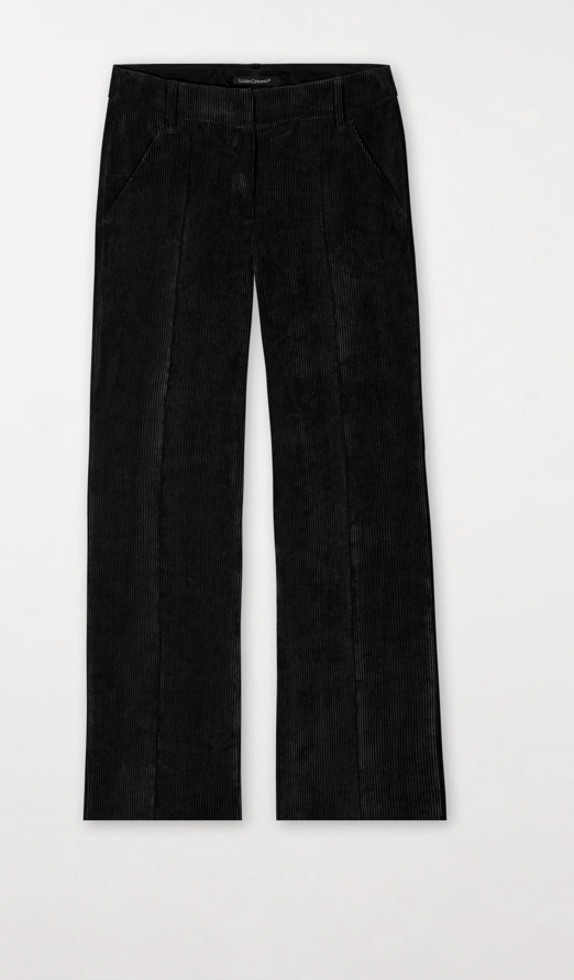 LUISA CERANO Cord-Wide-Leg-Pants schwarz