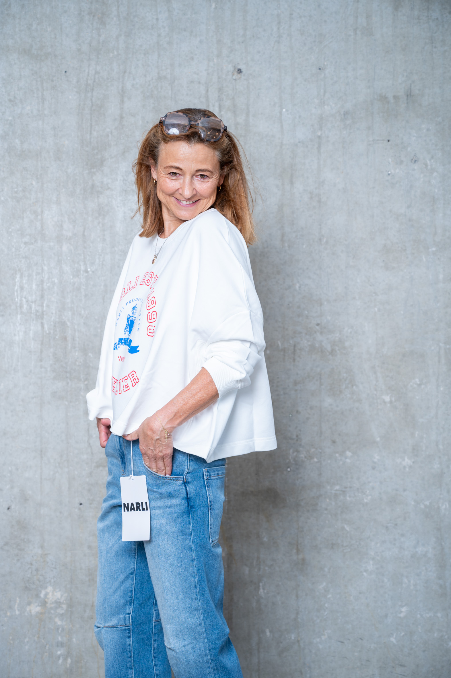 NARLI Sweat mit Aufdruck in 5 Farben