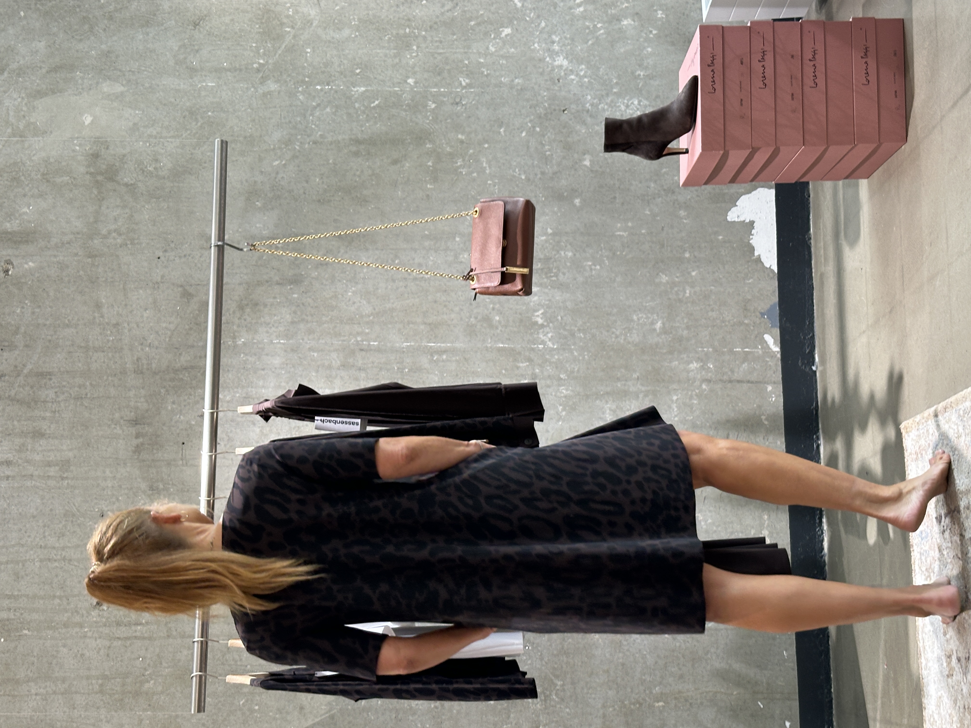 SASSENBACH_Style Kleid KASIMIRA LEO braun