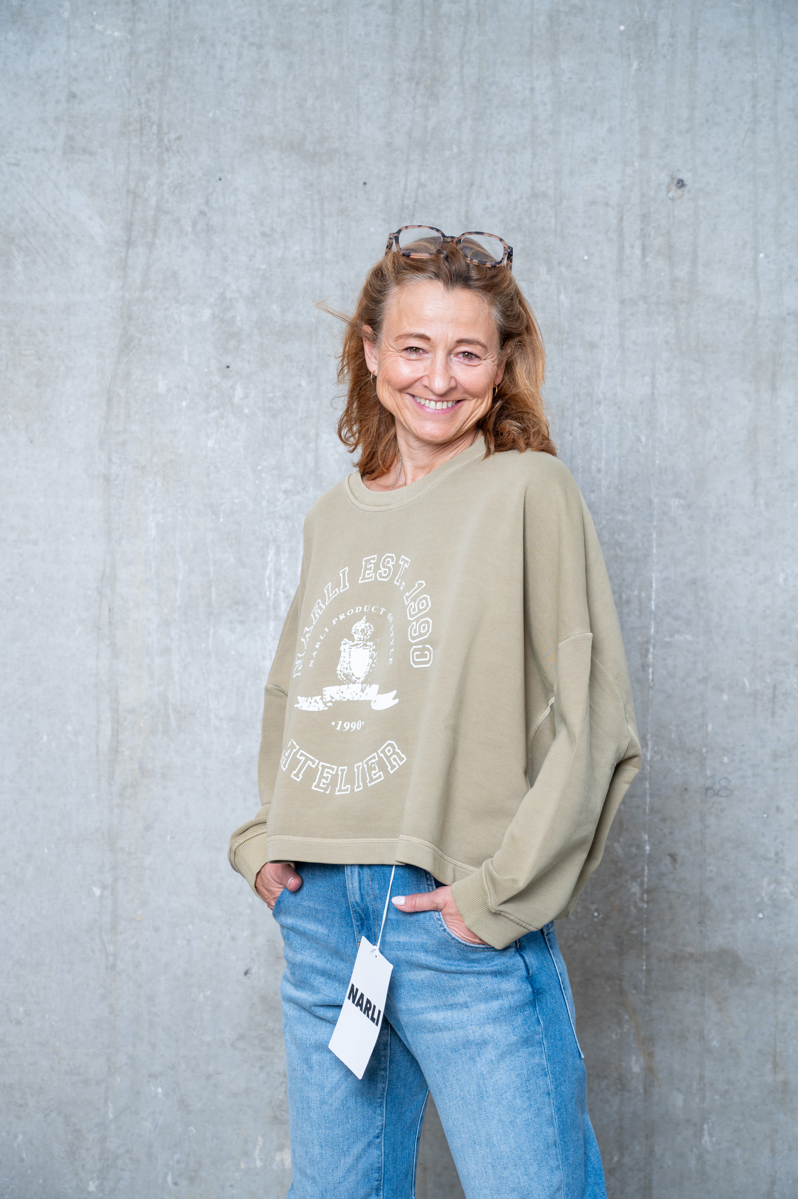 NARLI Sweat mit Aufdruck in 5 Farben