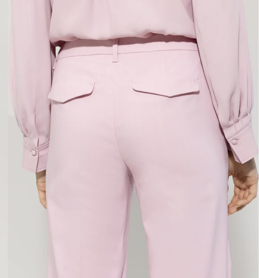 LUISA CERANO Twill Bootleg-Pants fresh rose