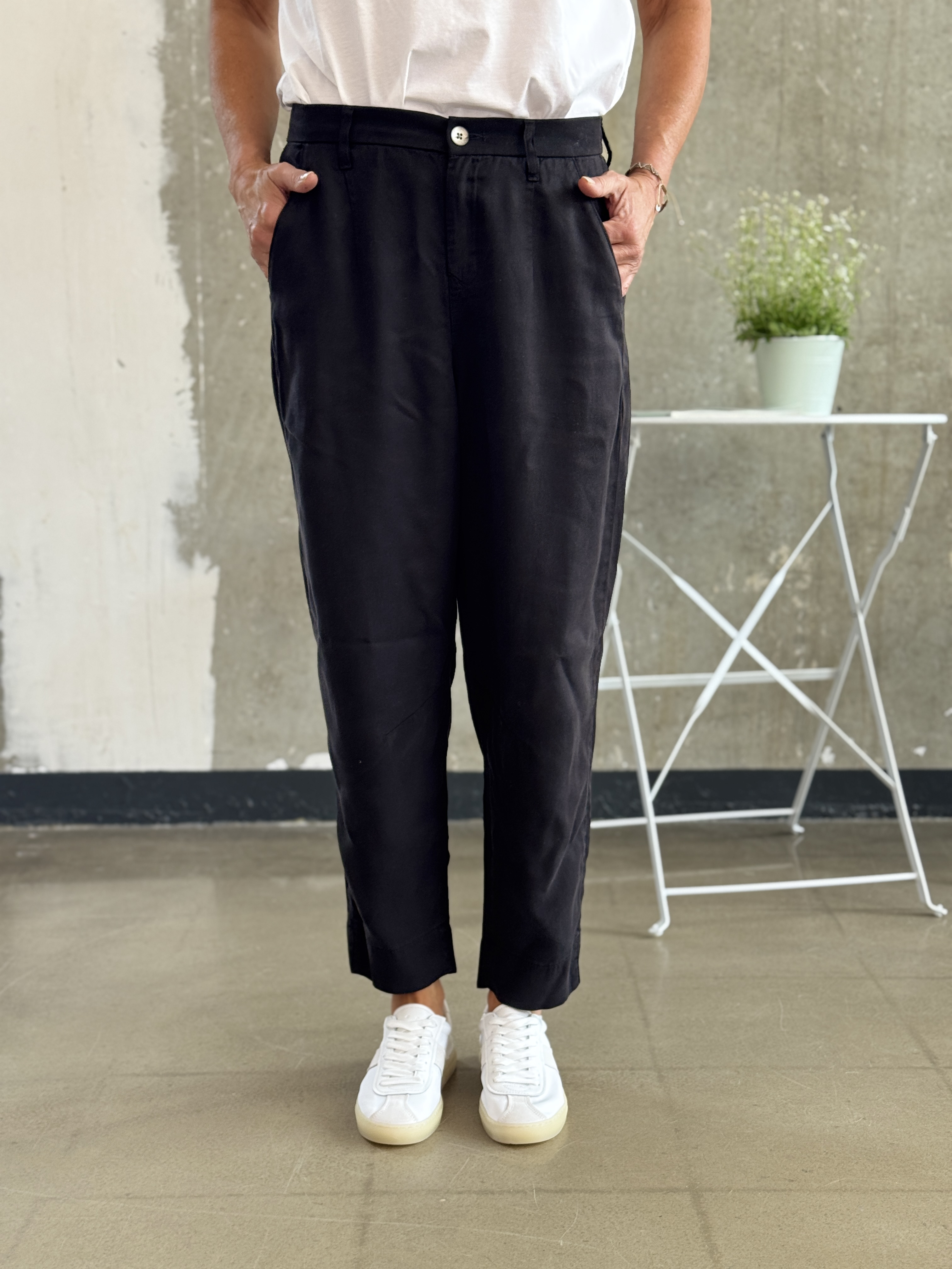 DAWN Stoffhose RAY schwarz