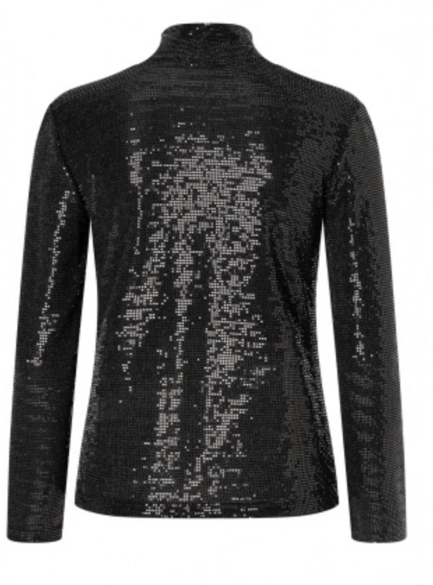 ANA ALCAZAR Top OFIBY schwarz Glitzer