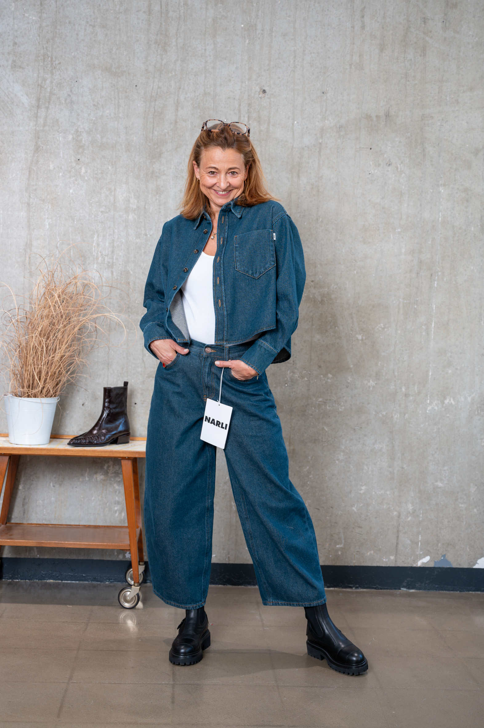 NARLI Jeans Worker green-blue