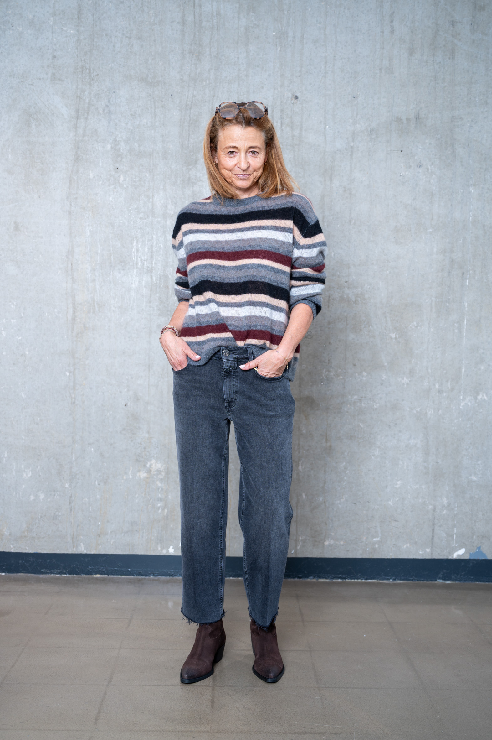 HANDMADE Pullover Streifen