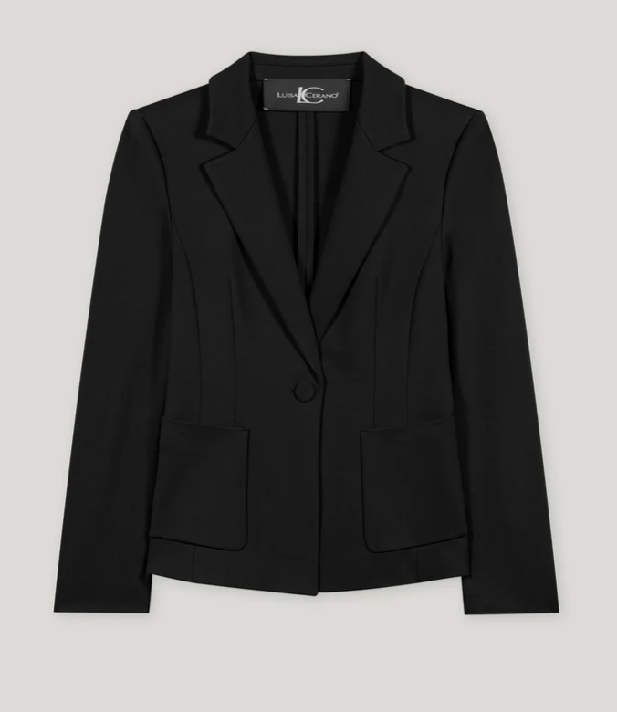 LUISA CERANO Blazer aus Punto Milano 
