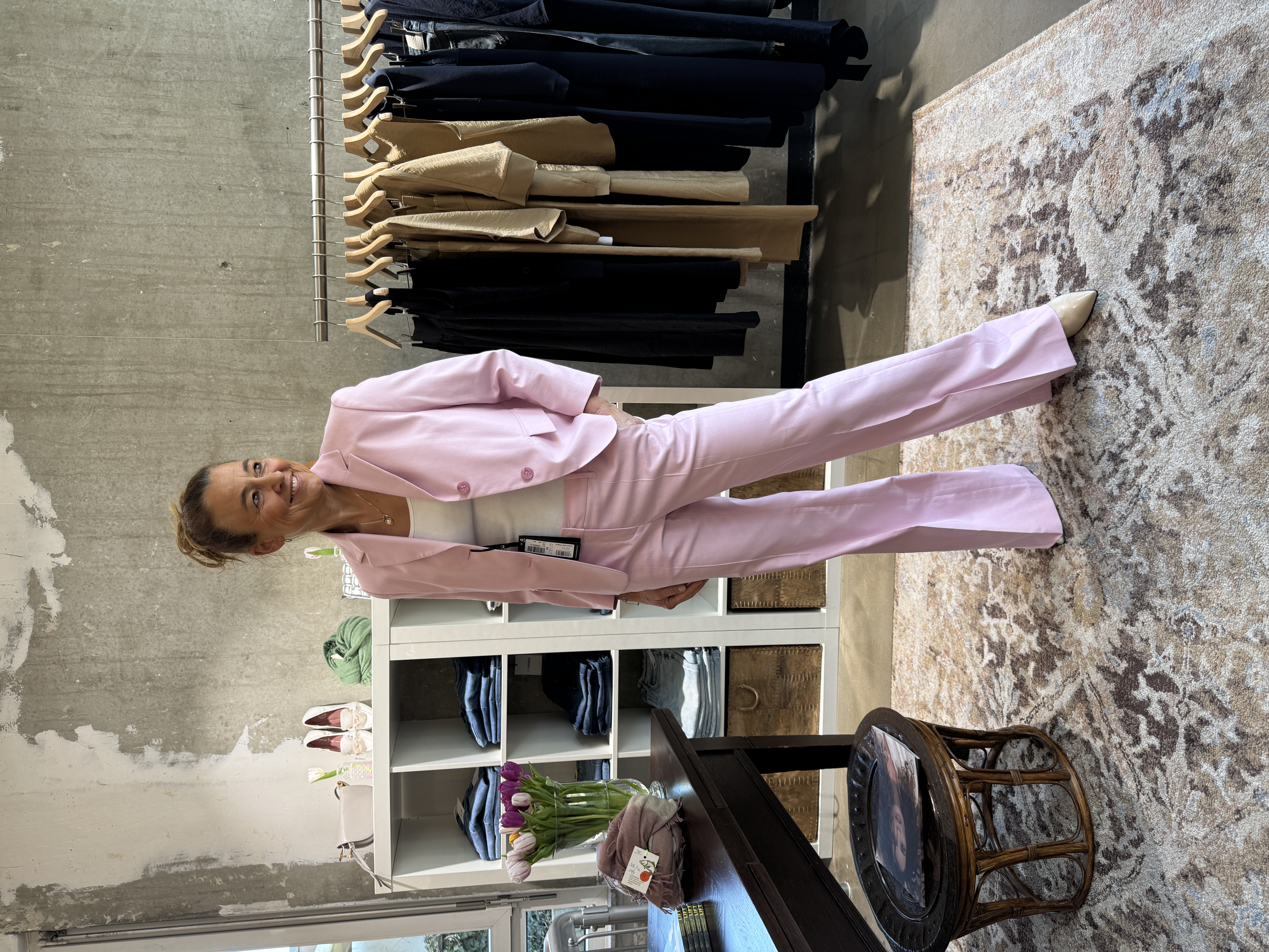 LUISA CERANO TWILL BLAZER fresh rose