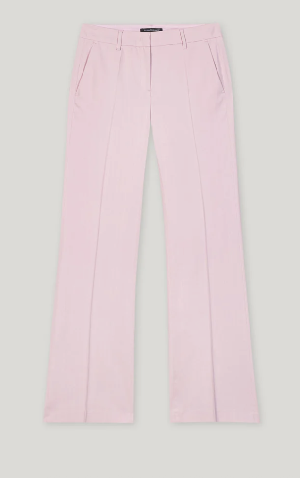 LUISA CERANO Twill Bootleg-Pants fresh rose