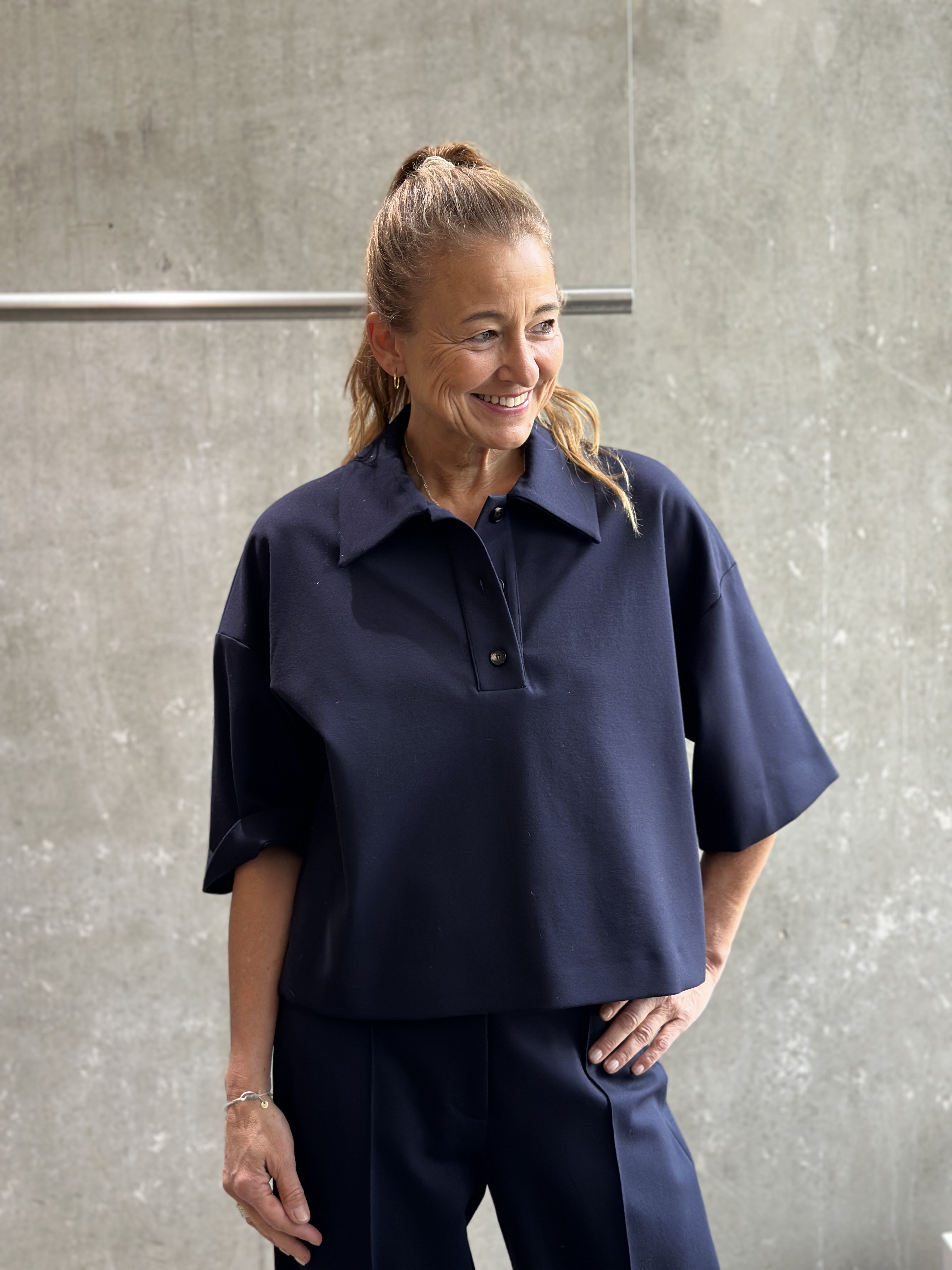 LIVIANA CONTI Blusen-Shirt blau LIVIANA CONTI Blusen-Shirt blau