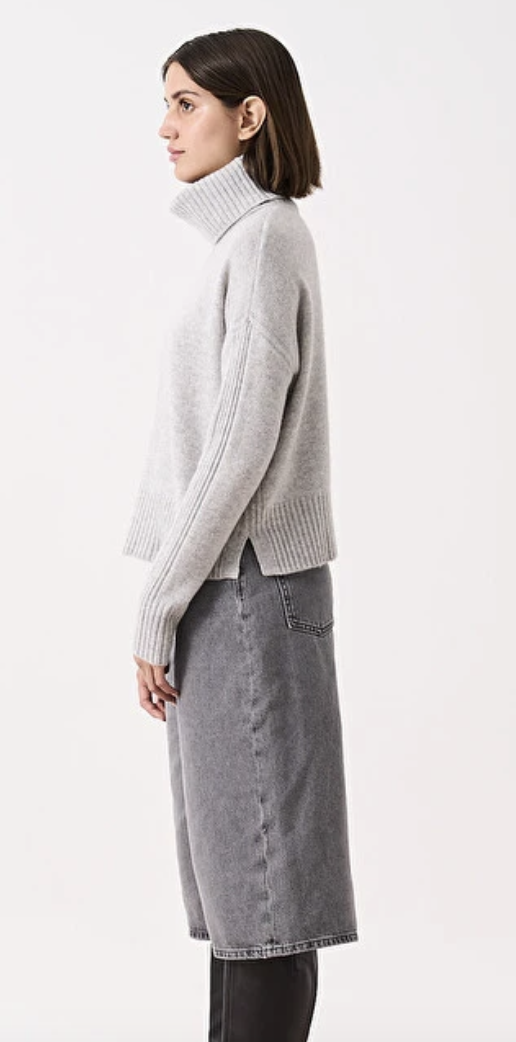 ABSOLUT CASHMERE Pullover CANDACE in light heather grey