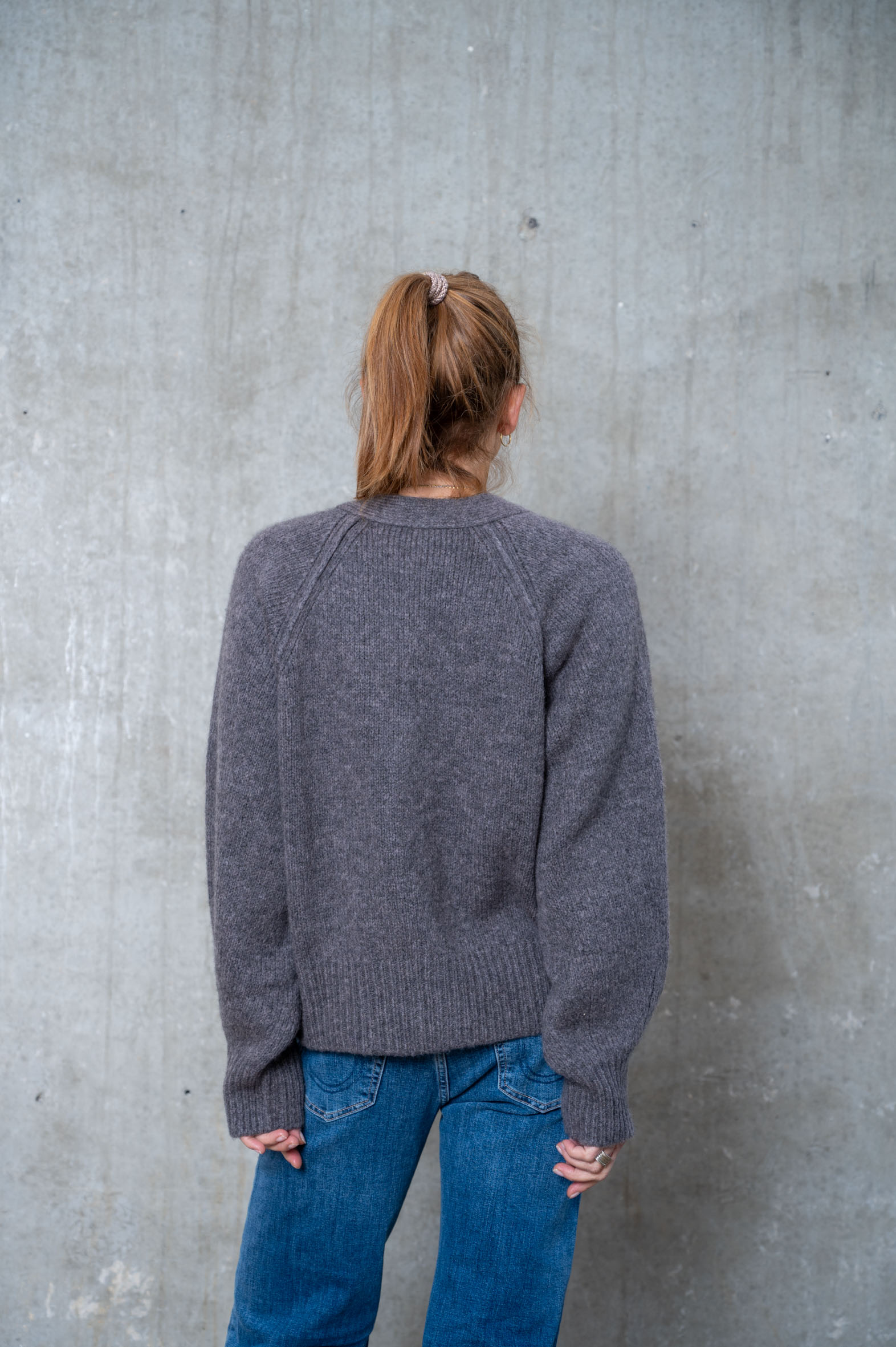 HANDMADE Cardigan taupe