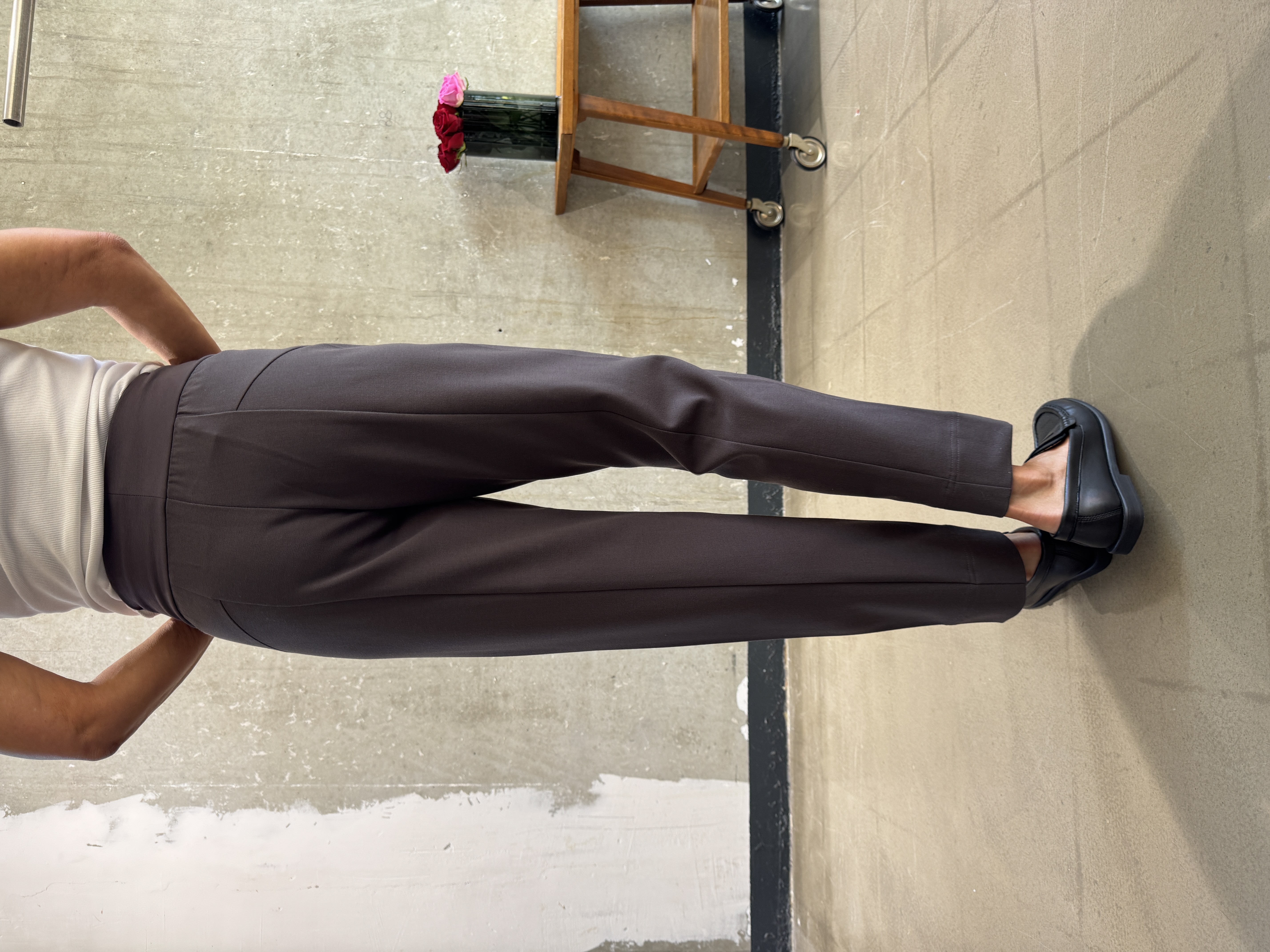 ANIA SCHIERHOLT Hose 3178/51 mauve & schwarz
