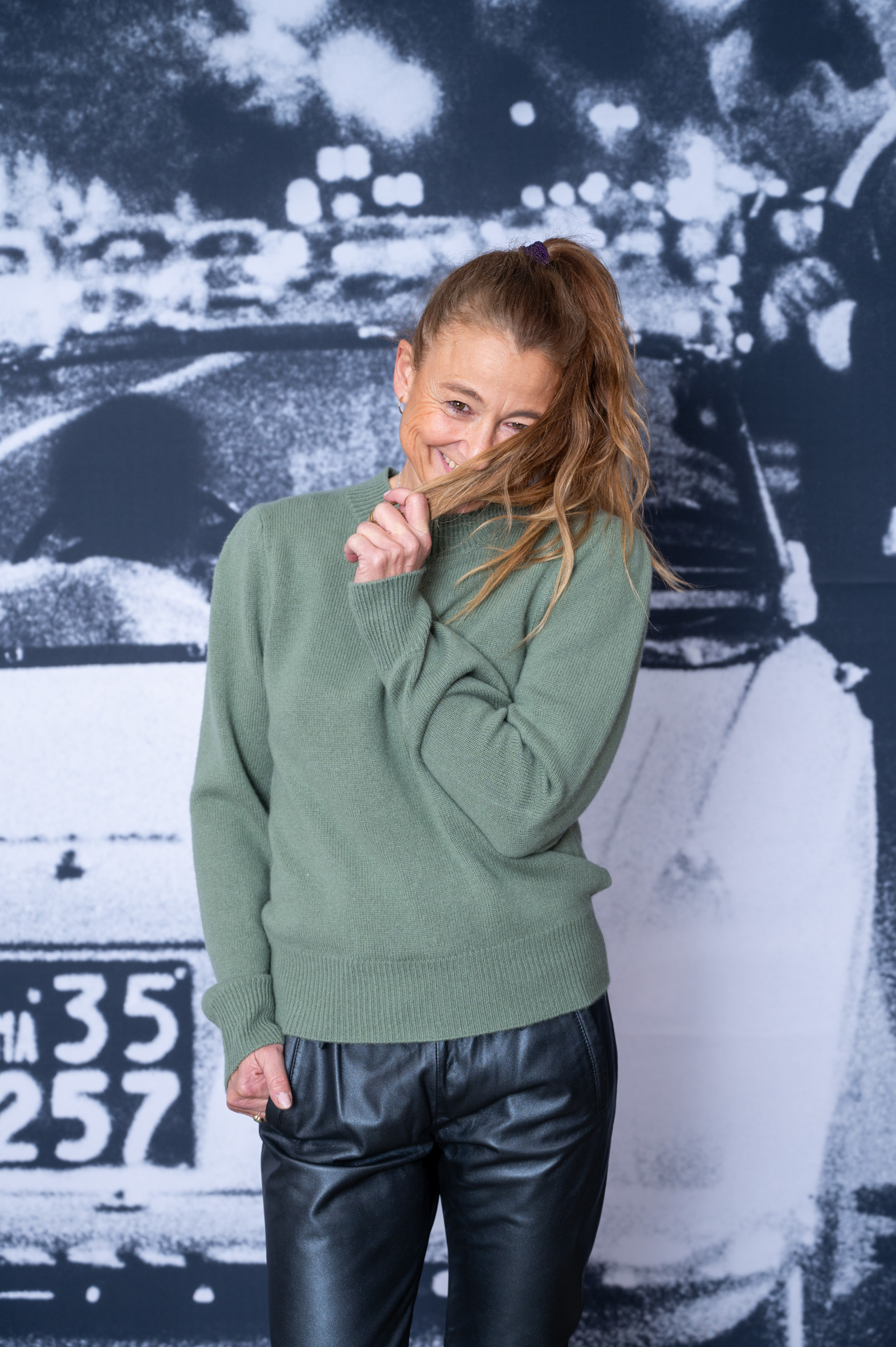 WANDE VOS Pullover HELENA artichoke green