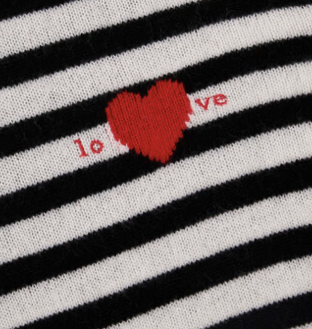 LOVE FUTURE Pullover Ringel