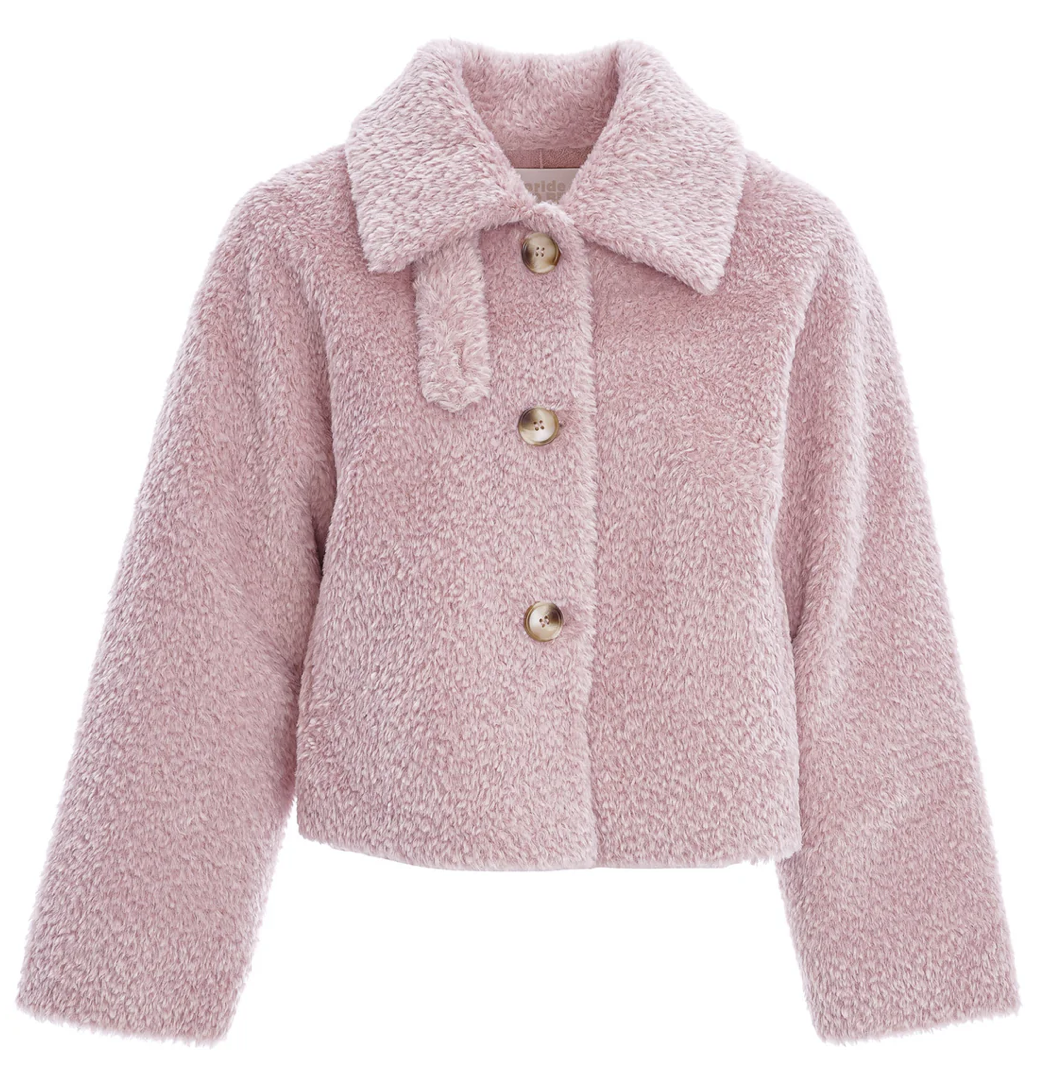 PRIDE TO BE Maerden Fur Jacke HELI brown & rose PRIDE TO BE Maerden Fur Jacke HELI brown & rose