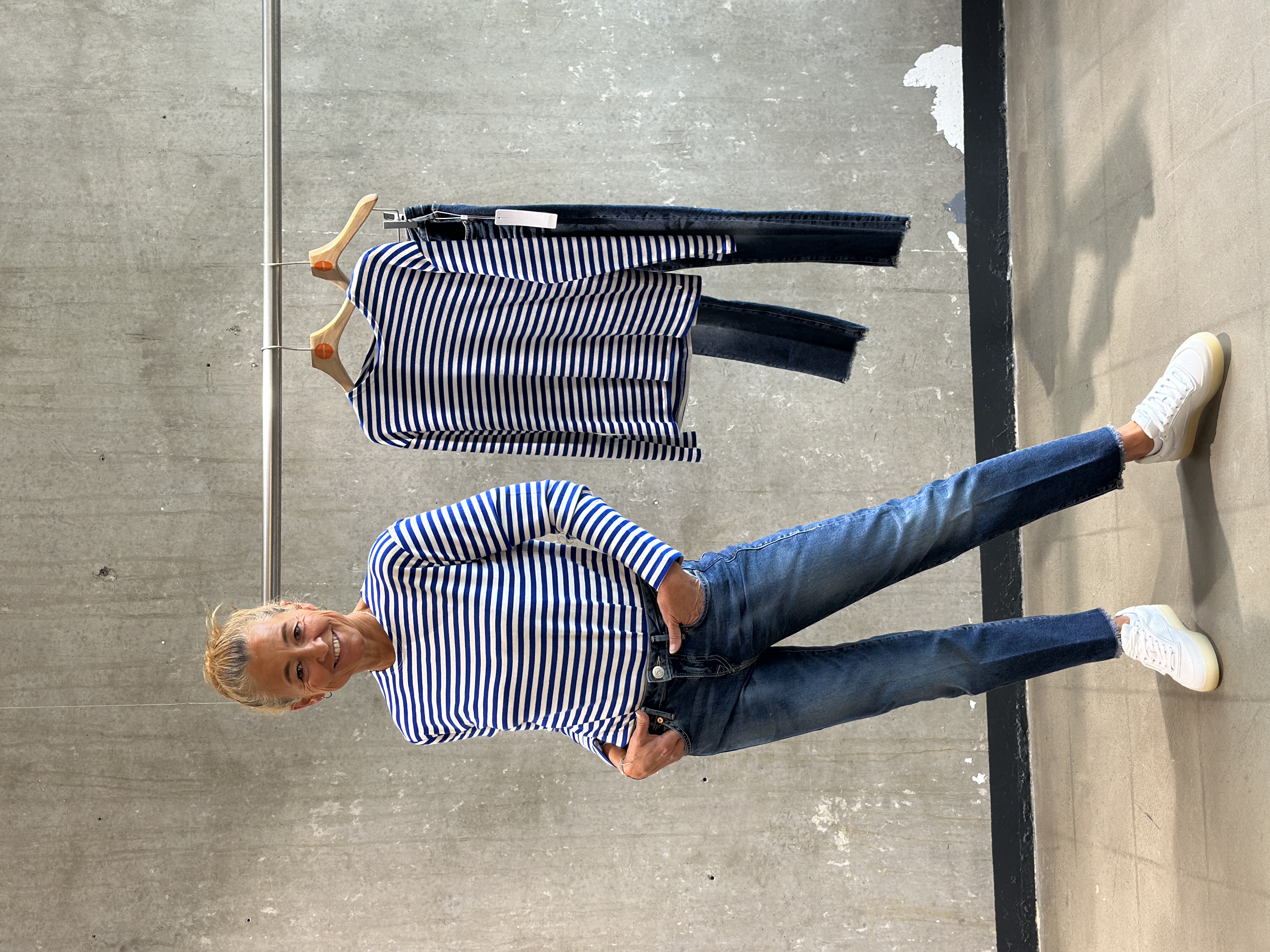 TRUE RELIGION Jeans PIPER Crop blau