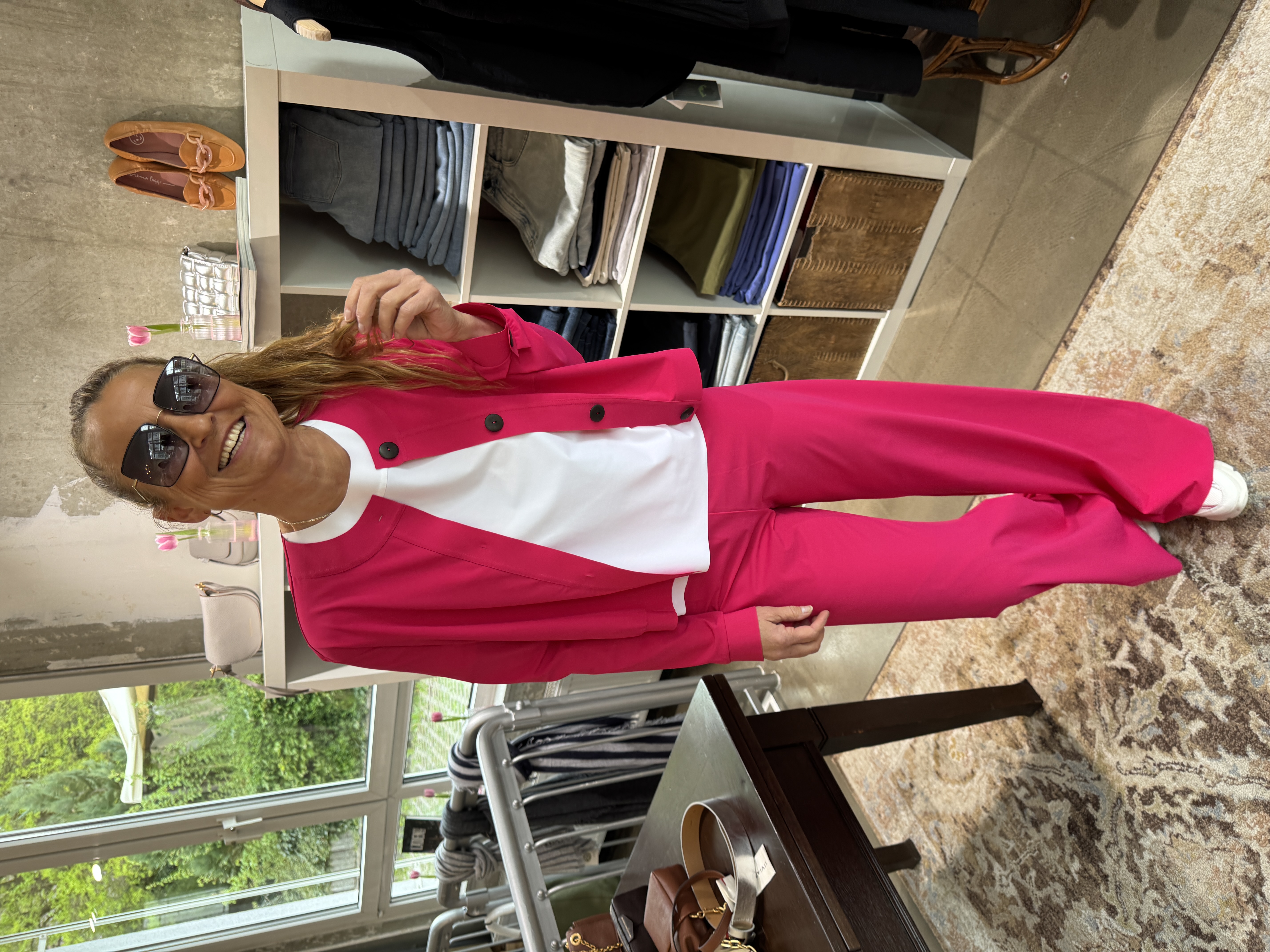 SASSENBACH_Style Hose Lennie pink & aperol