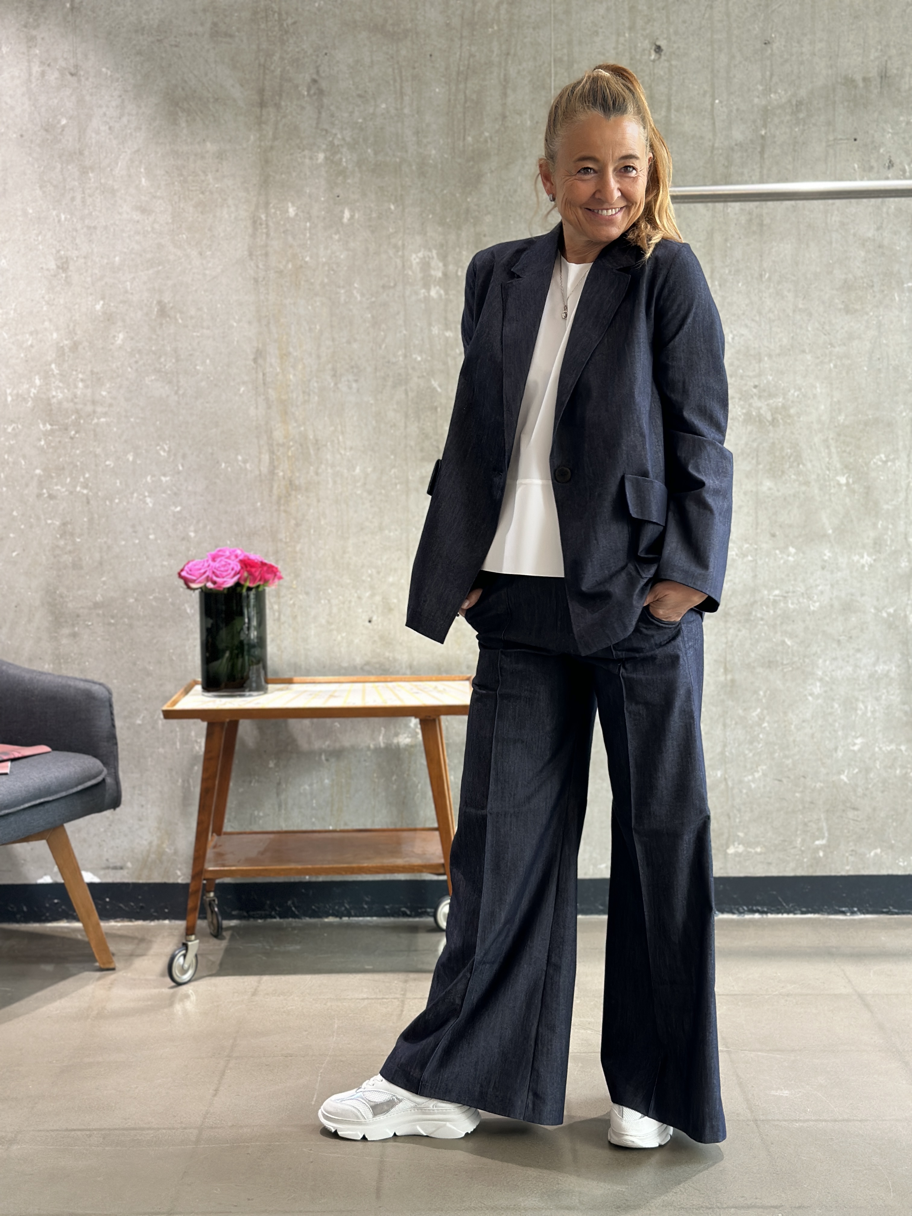 SASSENBACH_STYLE Hose JADE blue