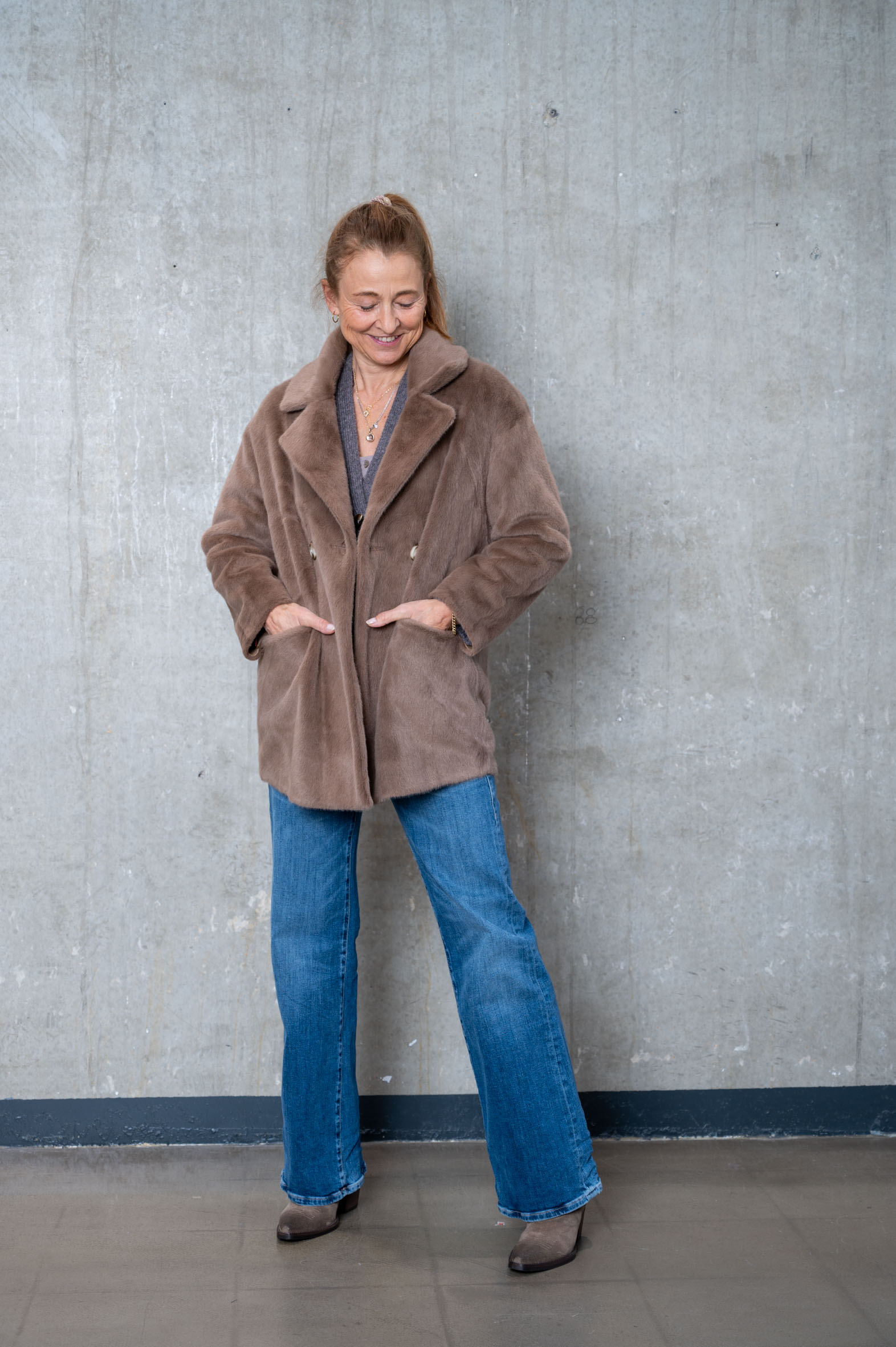 PRIDE TO BE Kurzmantel  HEDA light brown