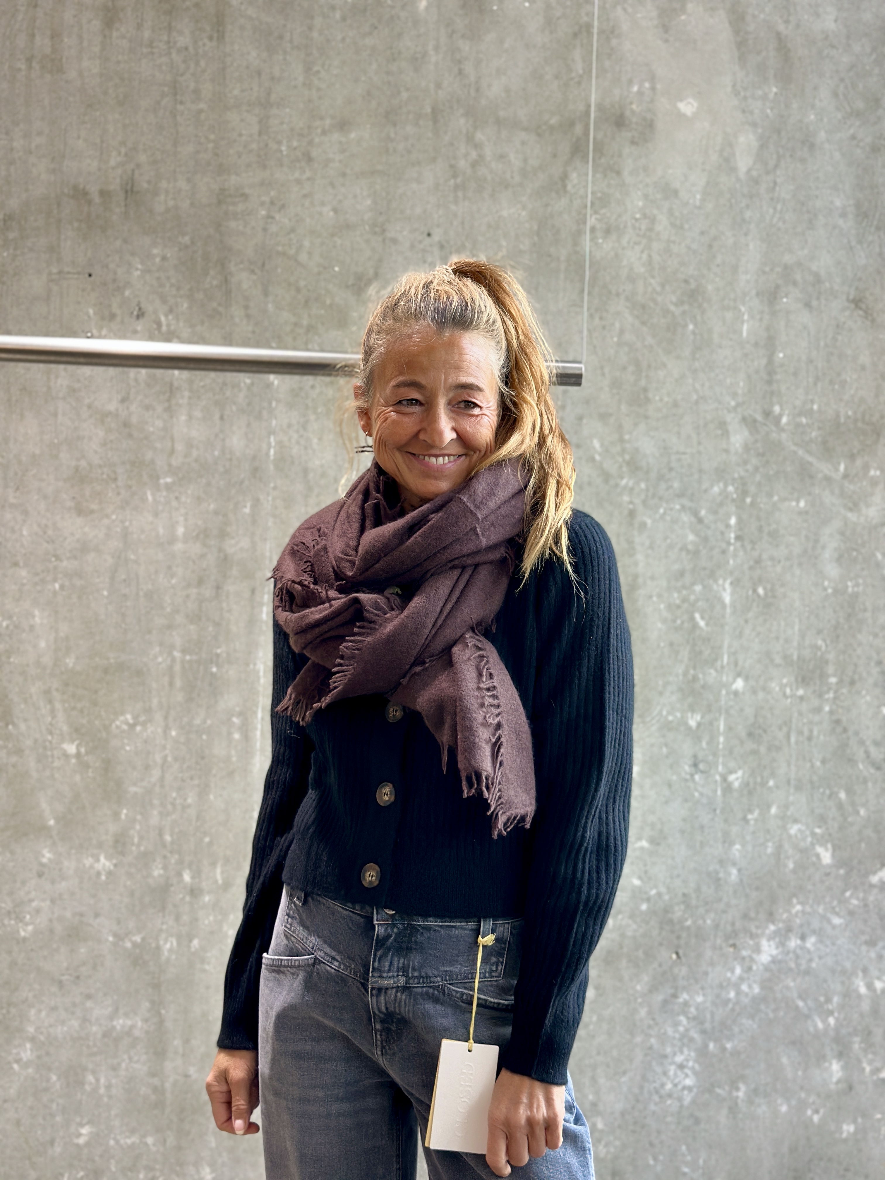 VON GOAT Cashmere Schal CHOCOLAT