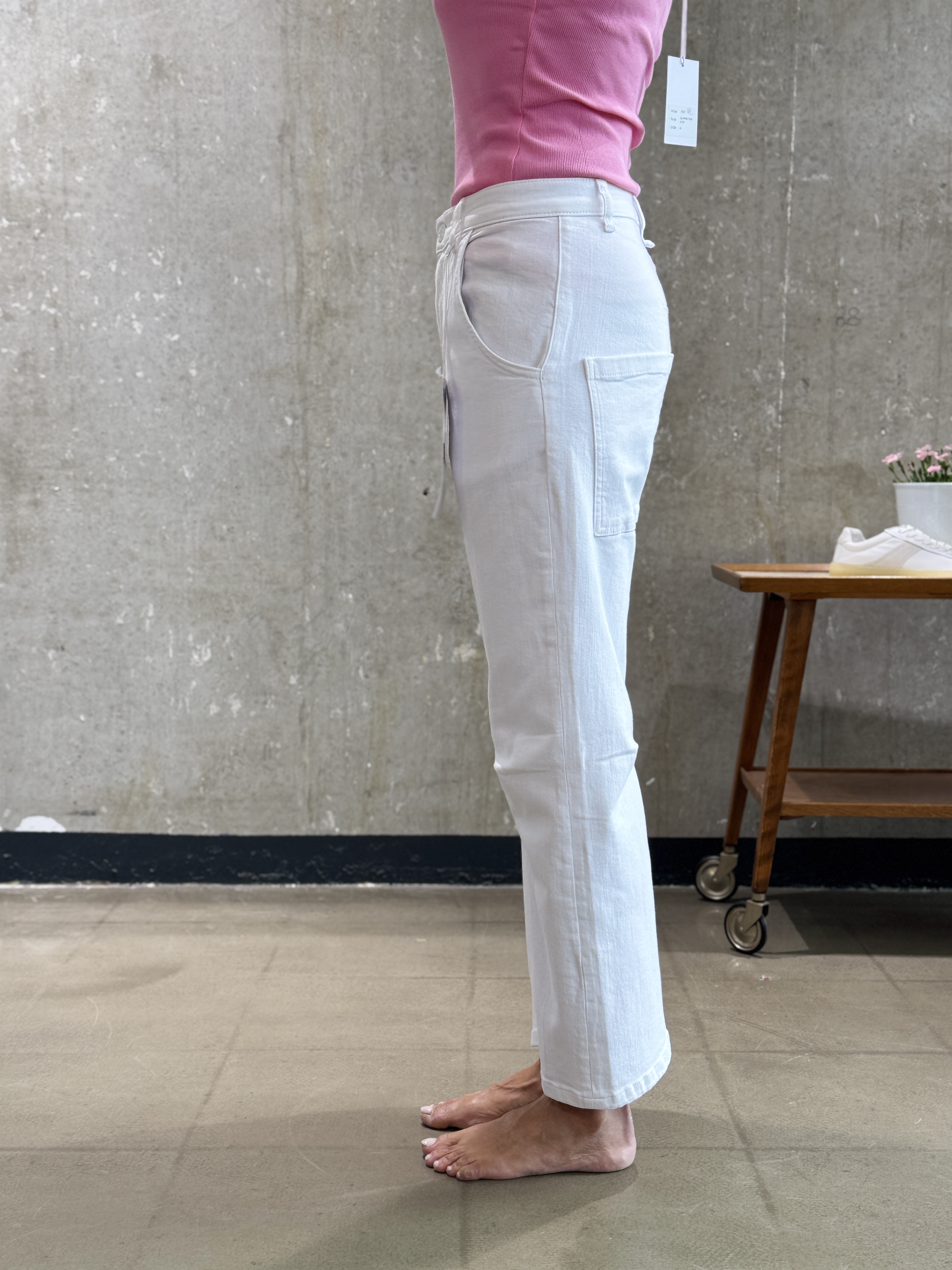 NARLI Jeans O-Shape weiss