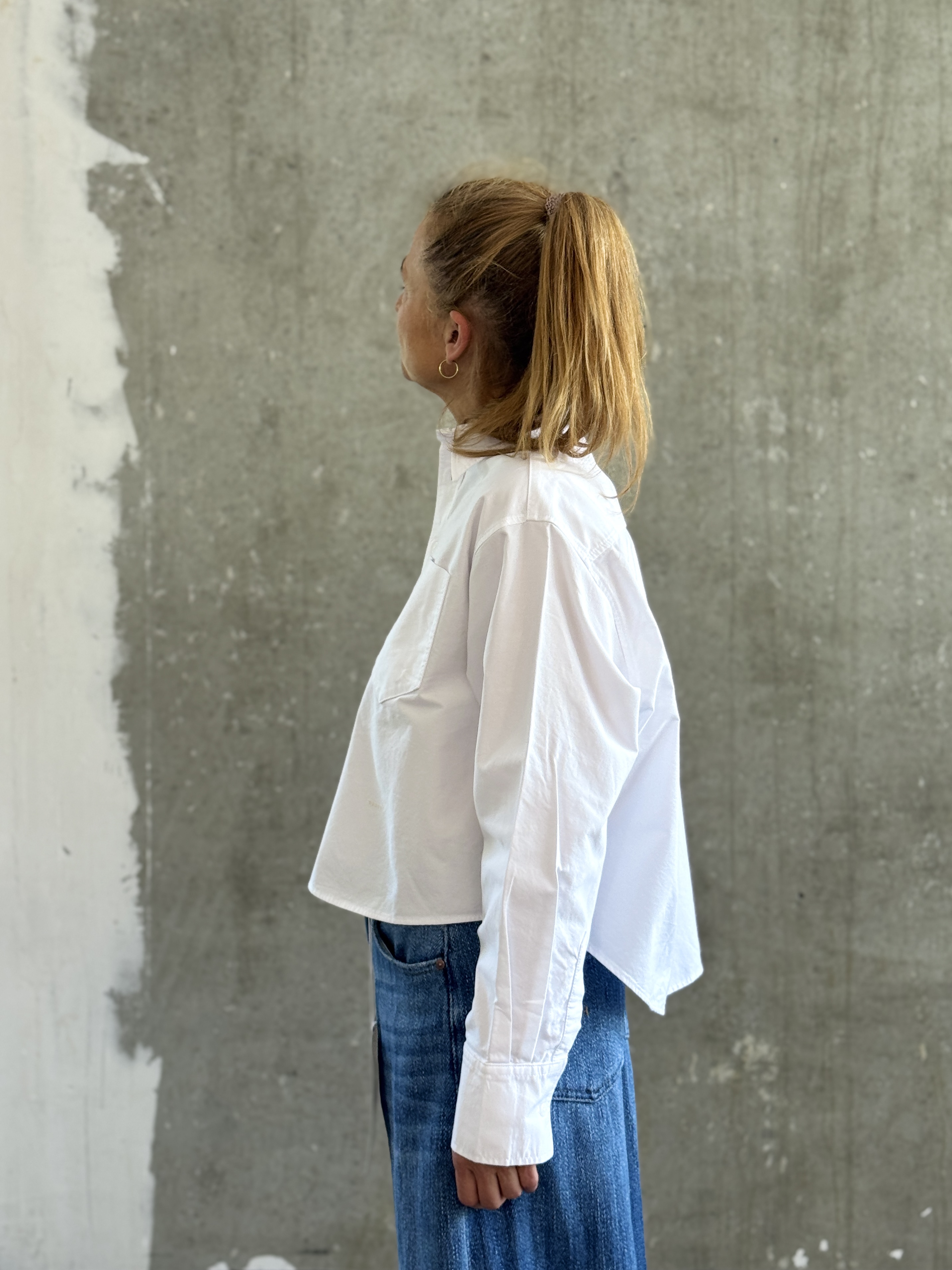 NARLI Baumwoll-Bluse weiss
